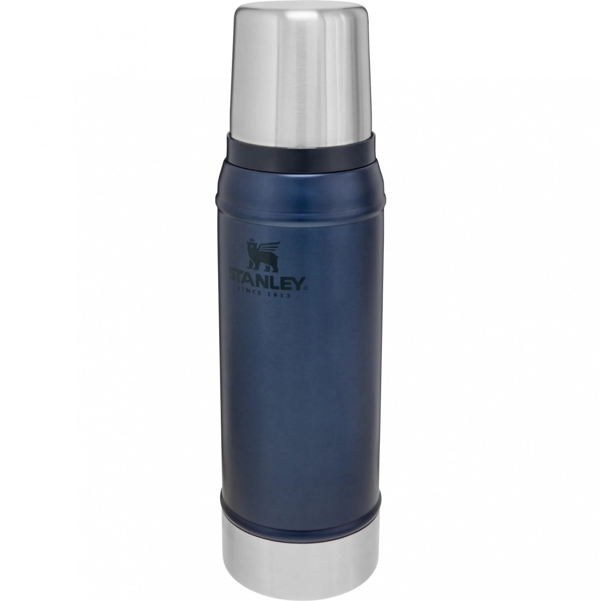 STANLEY Isolierflasche Classic, Vakuum Trinkflasche 0,47L, blau