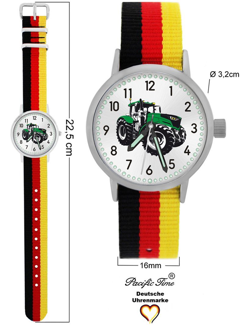 Design Versand Traktor Armbanduhr Mix Wechselarmband, Gratis Time Match Kinder schwarz - rot Quarzuhr grün Pacific und gelb