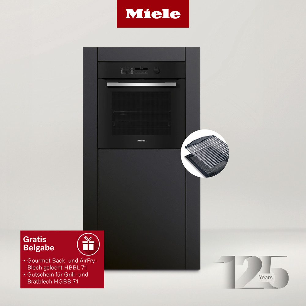 Miele Pyrolyse Backofen H 2766-1 BP 125 Edition, Pyrolyse-Selbstreinigung, Mit AirFry-Funktion und Pyrolyse zur leichten Reinigung