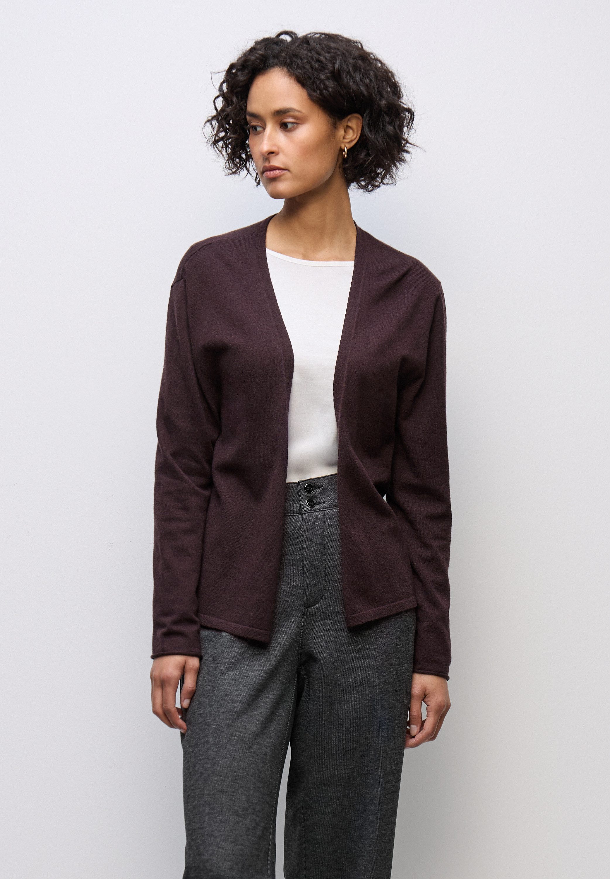 STREET ONE Strickjacke aus softem Materialmix