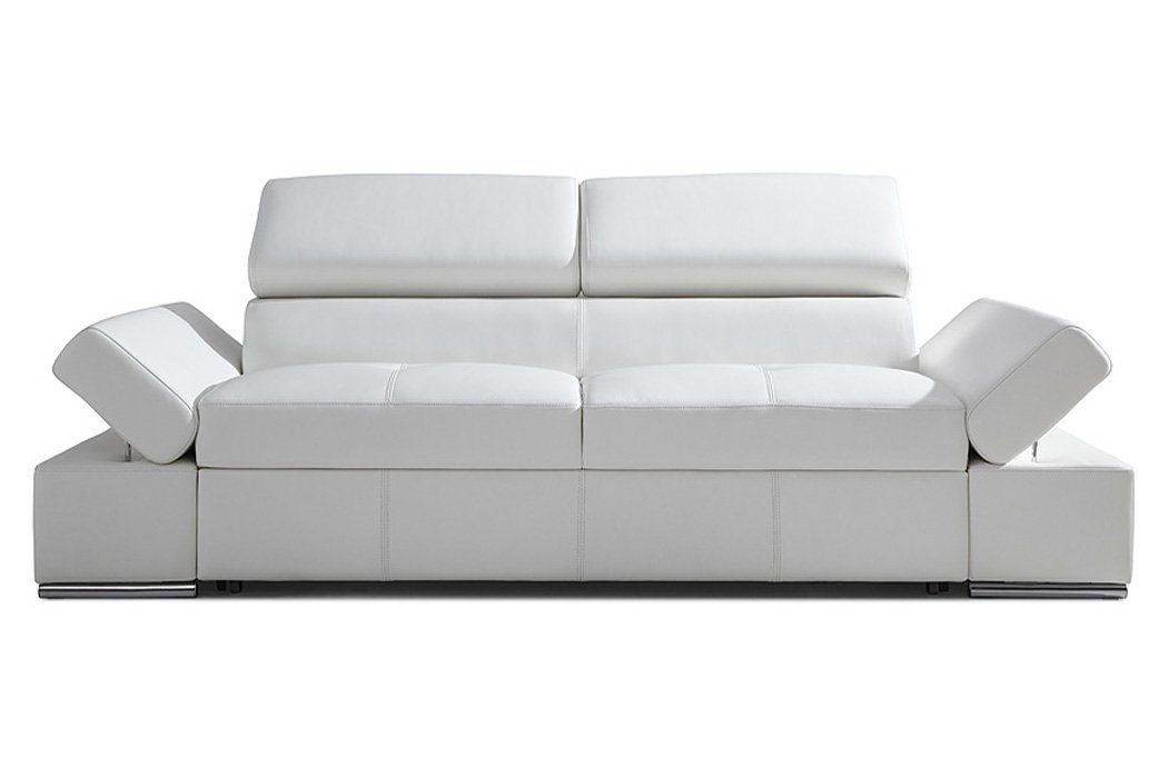Bettfunktion, 2,5 mit Design Weiß JVmoebel Modern Made in Sofa Europe Couch Sitzer Polster