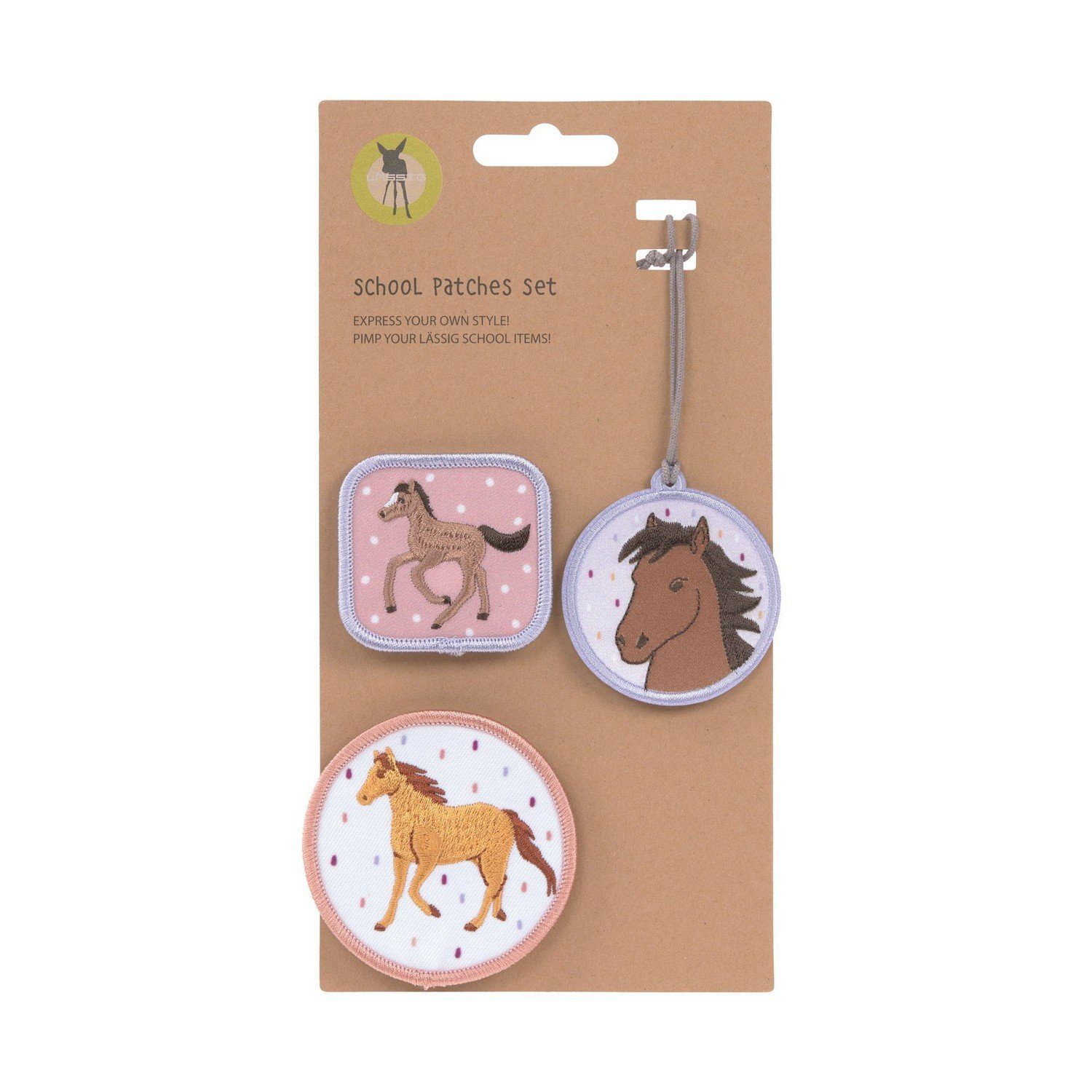 LÄSSIG Schulranzen Patches 3-tlg. Horse