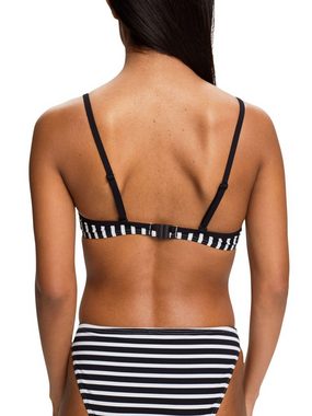 Esprit Bügel-Bikini-Top Gestreiftes Bikinitop mit wattierten Bügel-Cups