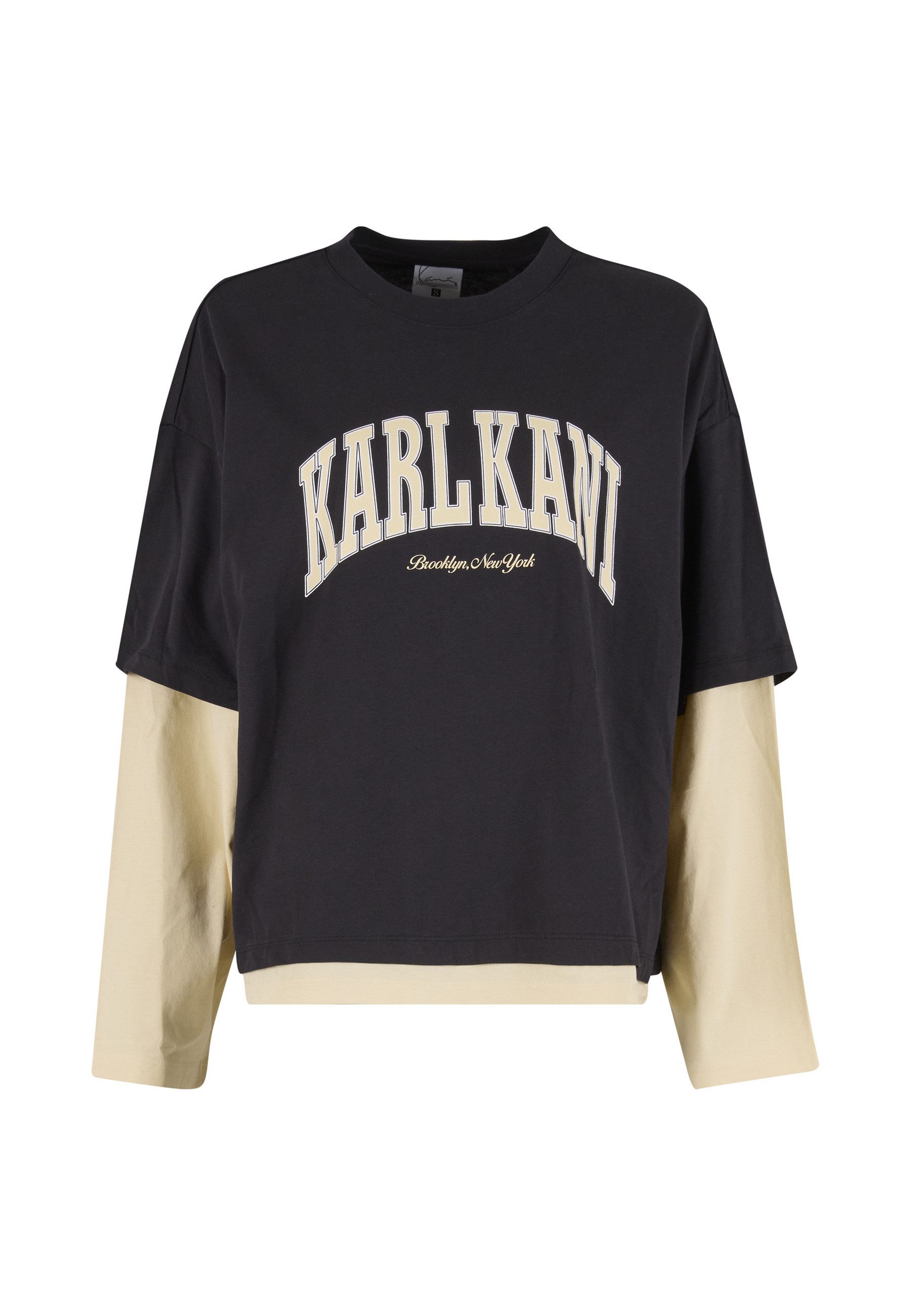 Karl Kani Langarmshirt Karl Kani KK College Oversized Layered Longsleeve (1-tlg)