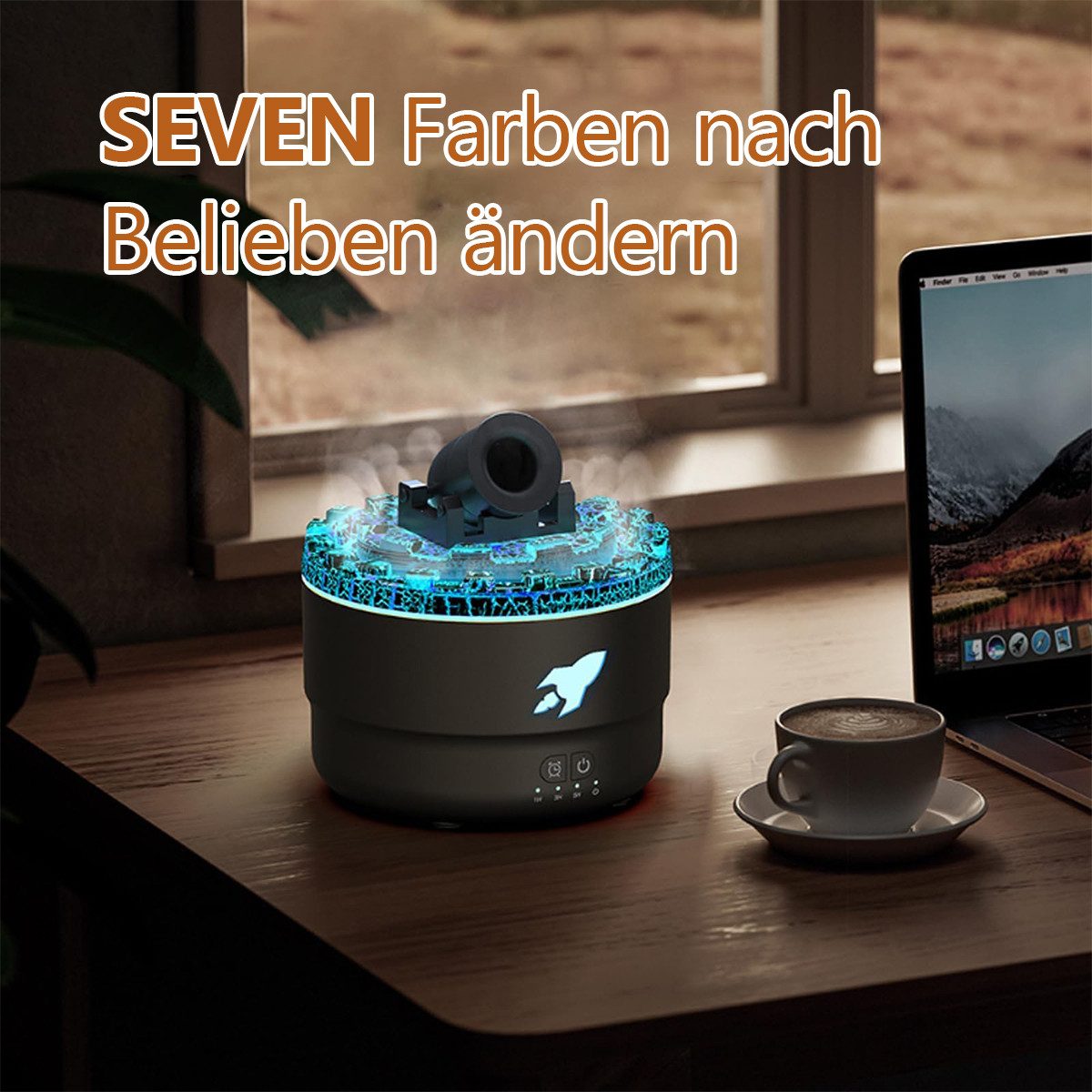 Novzep Luftbefeuchter LED Aroma-Luftbefeuchter, Kanonen leiser günstig online kaufen
