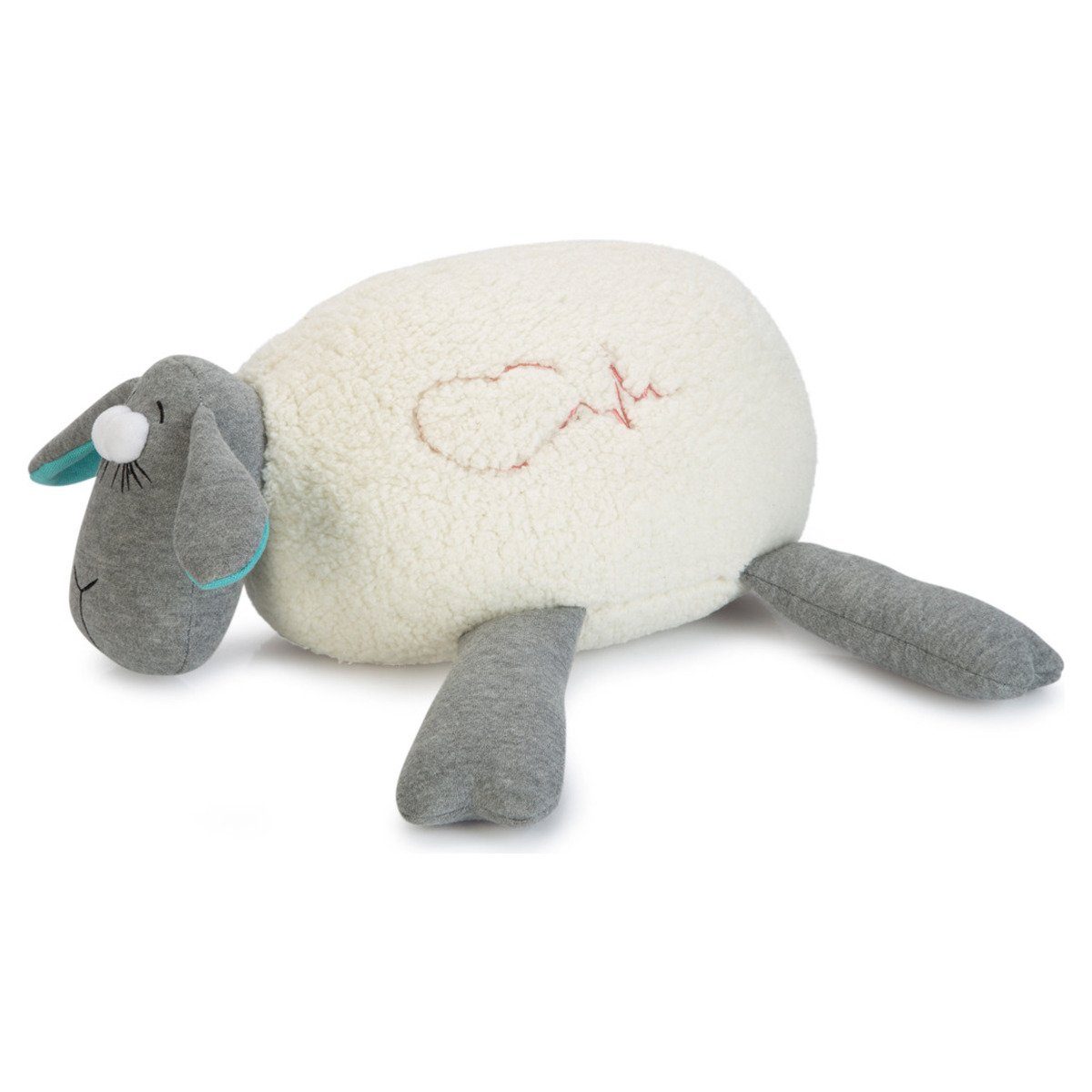 Beeztees Tierkuscheltier Puppy Spielzeug Herzschlag grau-weiß günstig online kaufen