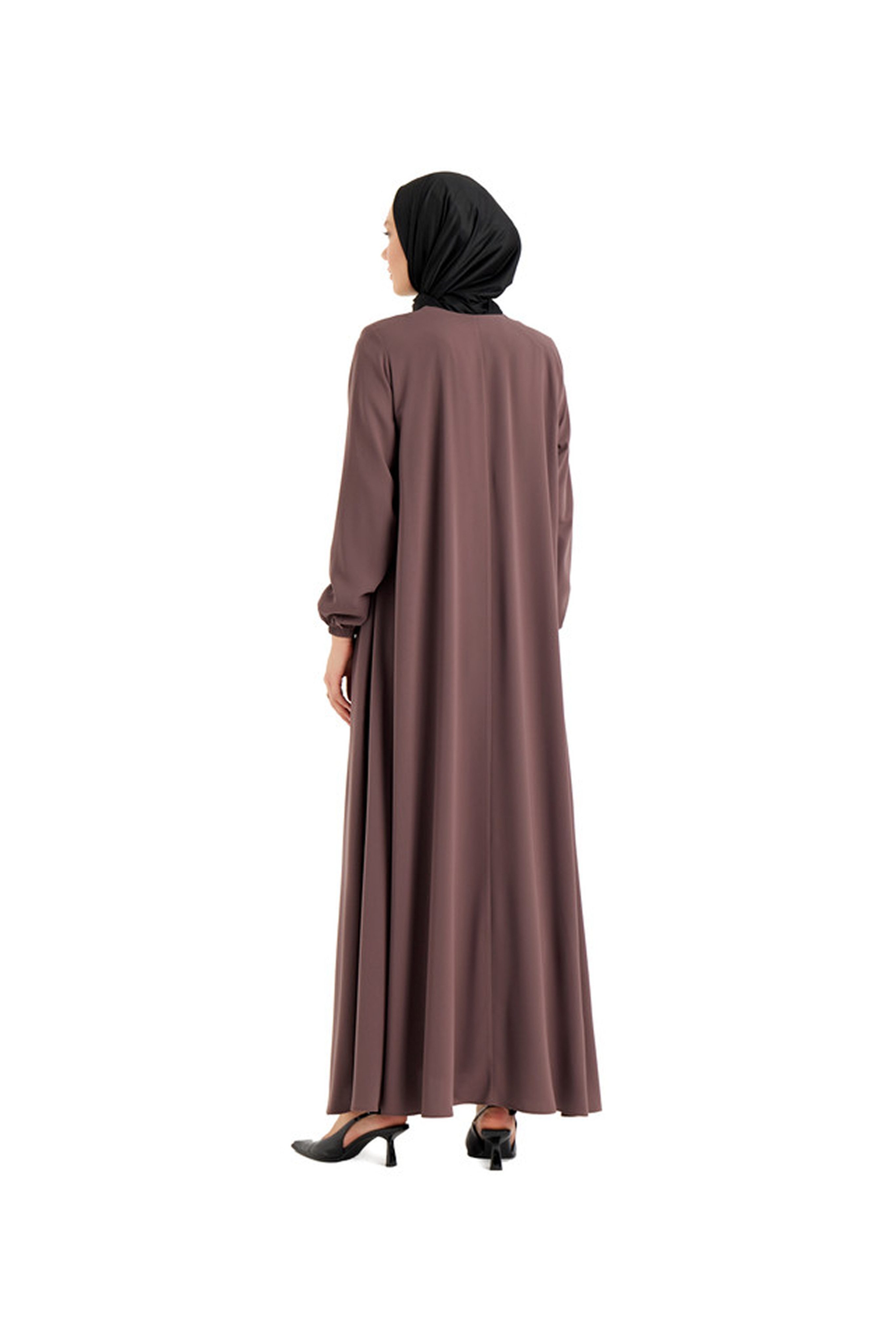 ELYANUR Maxikleid Hochwertige erweiterte Abaya