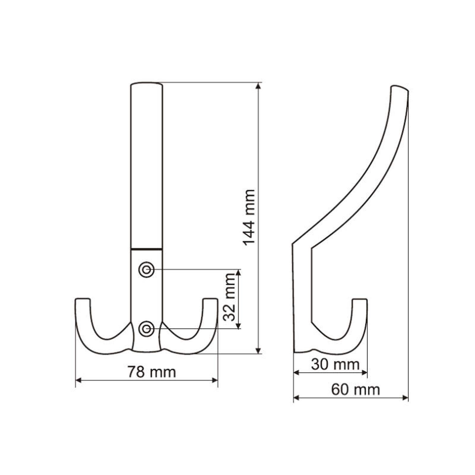 SO-TECH® Garderobenhaken Kleiderhaken Julie verschiedene Oberflächen Mantel günstig online kaufen