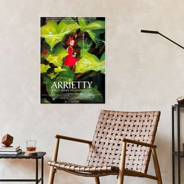 Posterlounge Poster Vintage Entertainment Collection, Arrietty - Die wundersame Welt der Borger (Französisch), Wohnzimmer