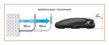 LANCO Automotive Next Space Dachbox-Halterung, (40kg Traglast, Abstand stufenlos einstellbar, Schwenkbare Arme)