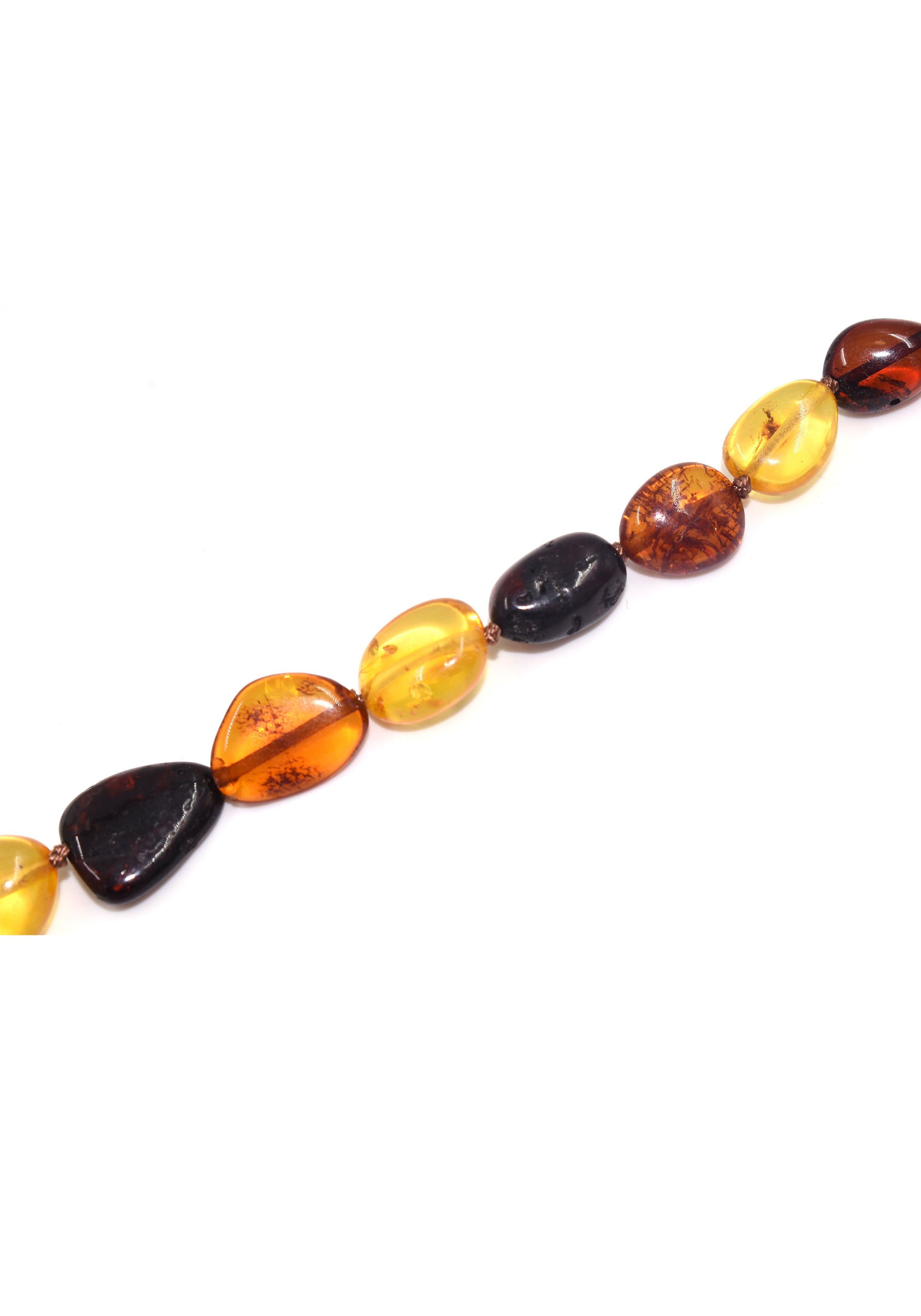 Firetti Collier Schmuck Geschenk Halsschmuck Halskette Farbstein Edelstein Bernstein, Made in Germany - mit Bernstein