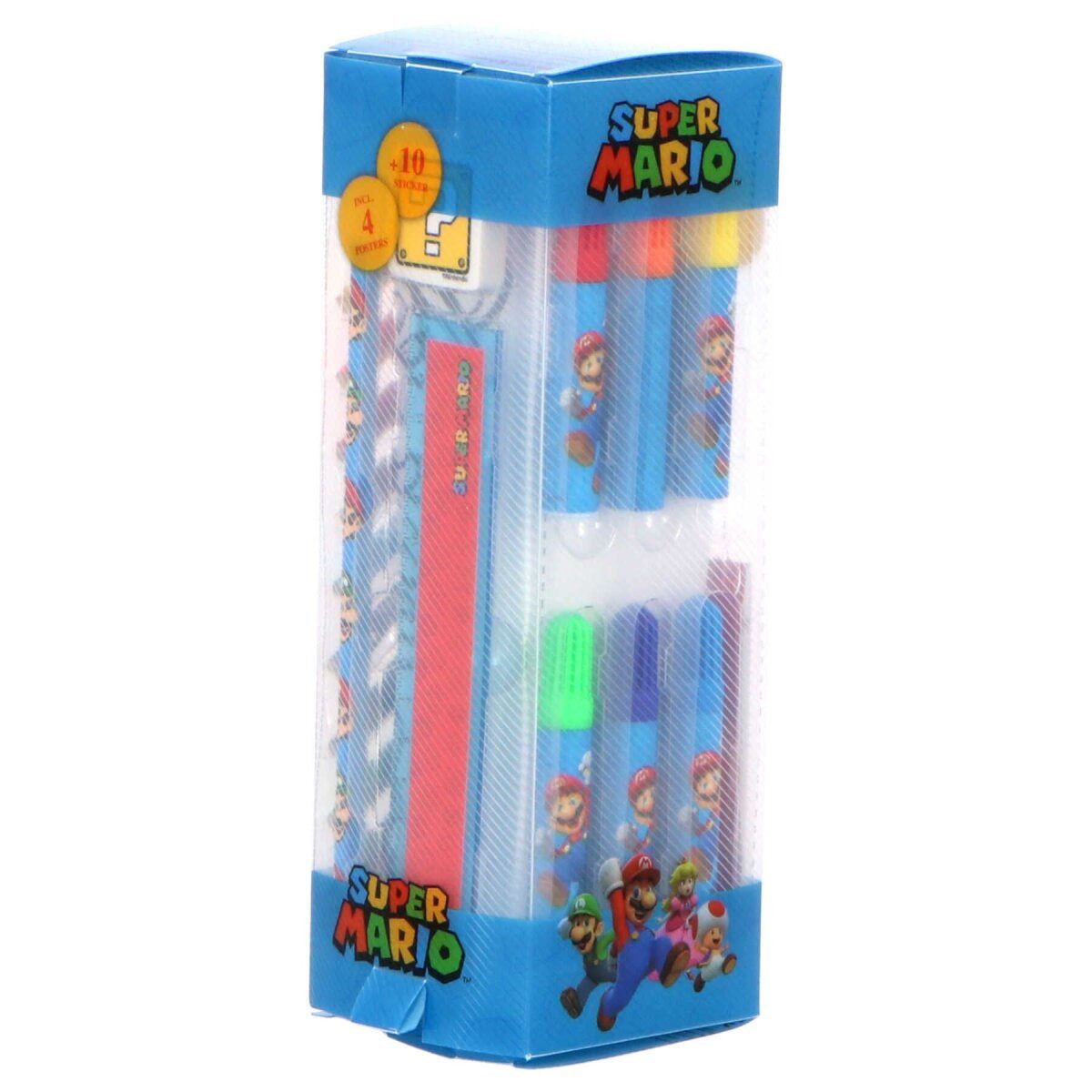 Super Mario Kreativset Super Mario Schreibwaren-Set 35-teiliges Kreativset