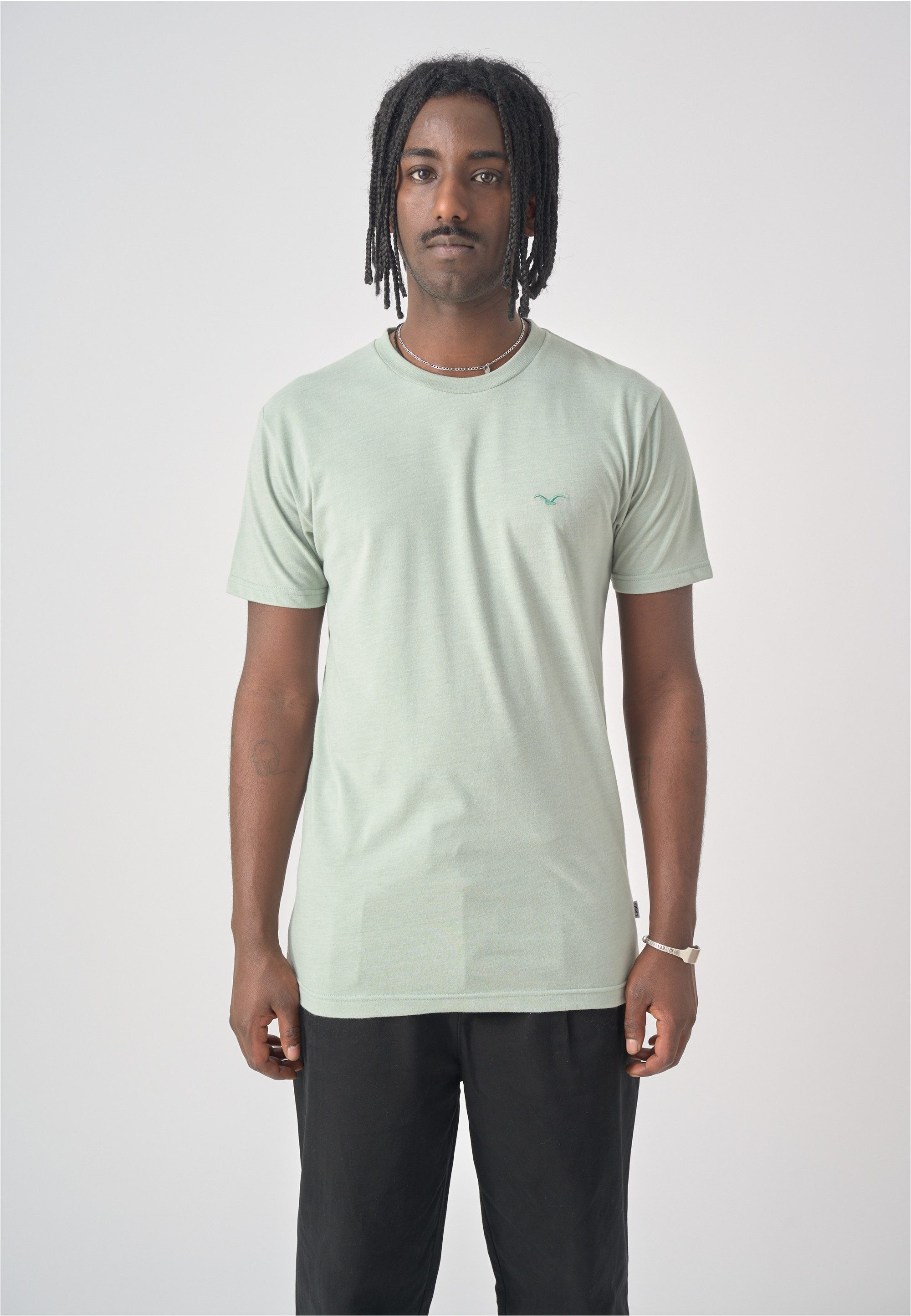 Cleptomanicx T-Shirt Ligull Regular (1-tlg) mit kleiner Logo-Stickerei
