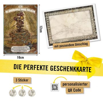 Hidden Games Grußkarten Rätselkarte "Das geheimnisvolle Orakel von Delphi", Made in Germany