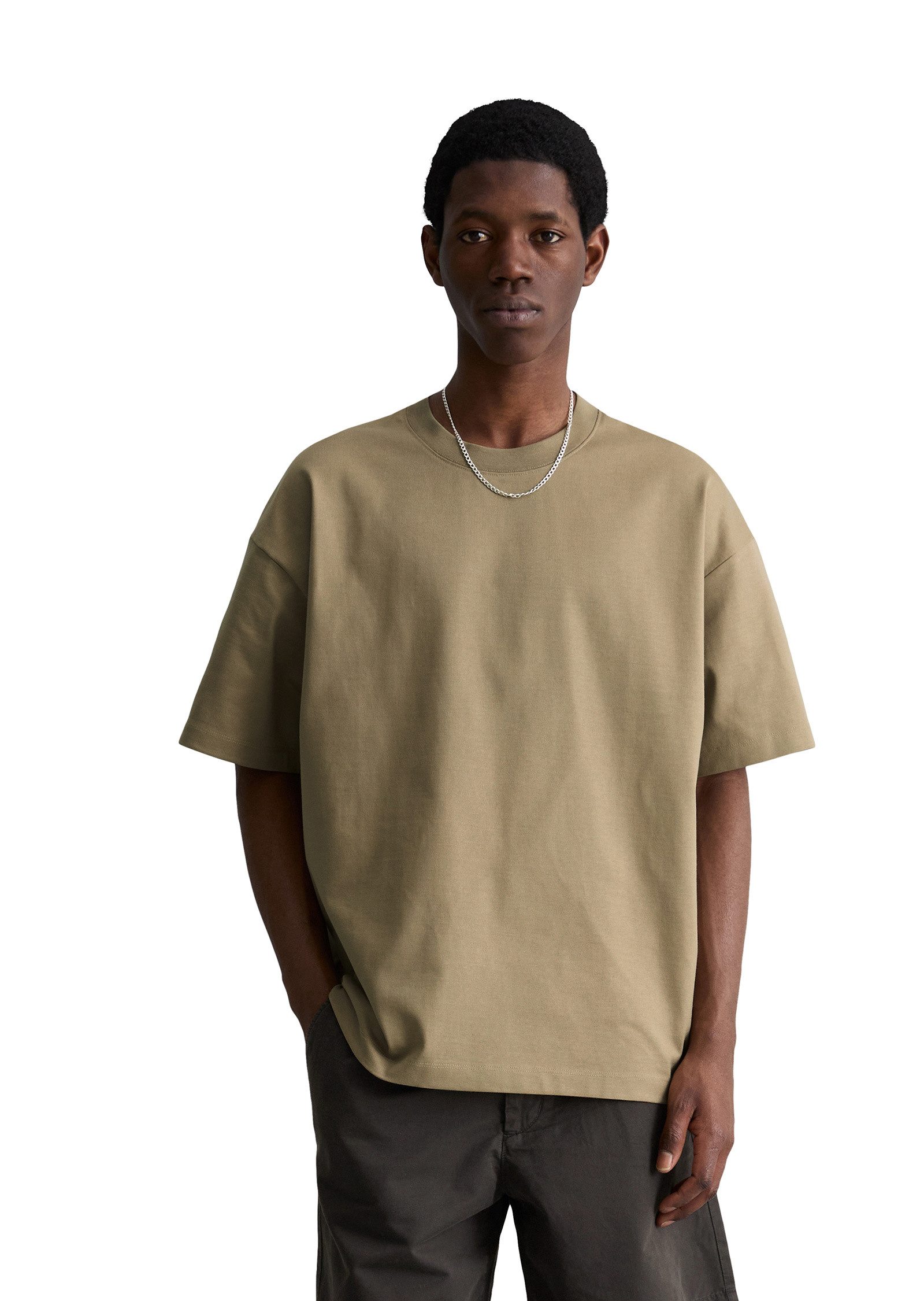 Marc O'Polo DENIM T-Shirt aus schwerem Bio-Baumwoll-Jersey