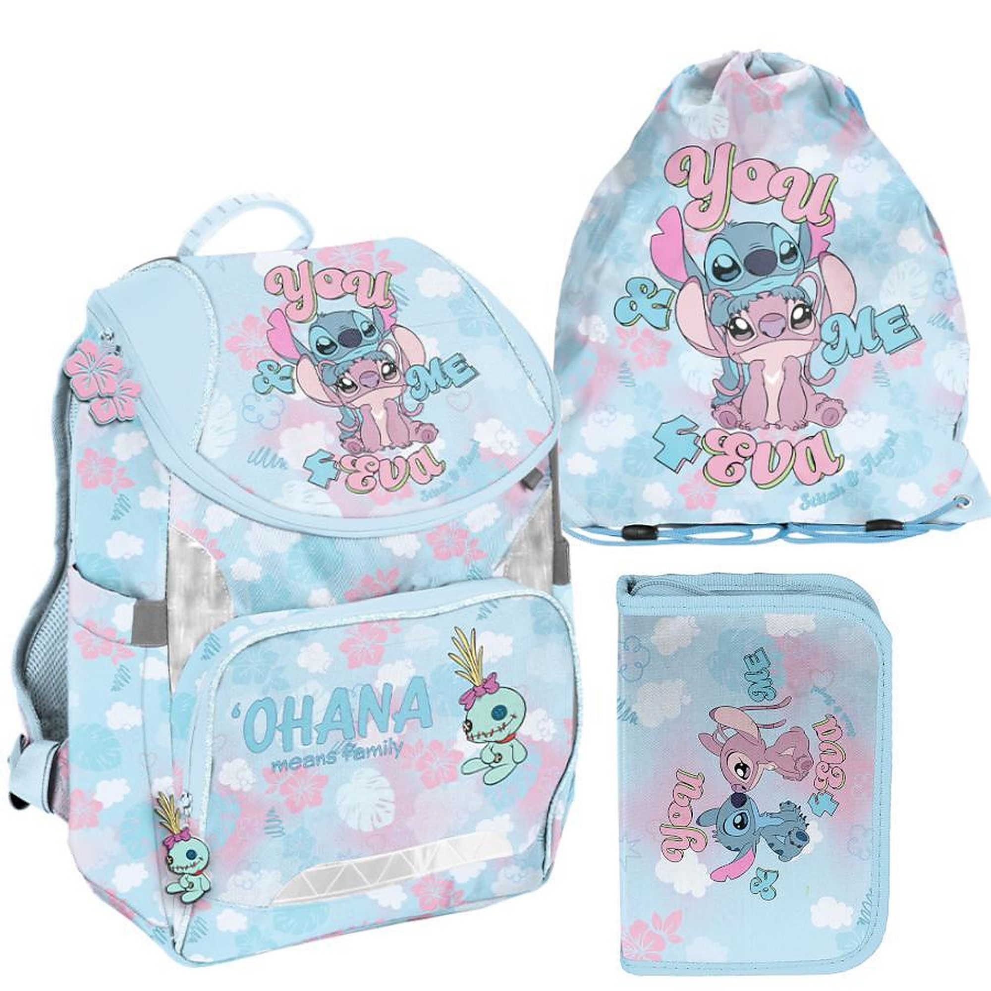 Schulrucksack Mega Schulset - Lilo & Stitch Disney