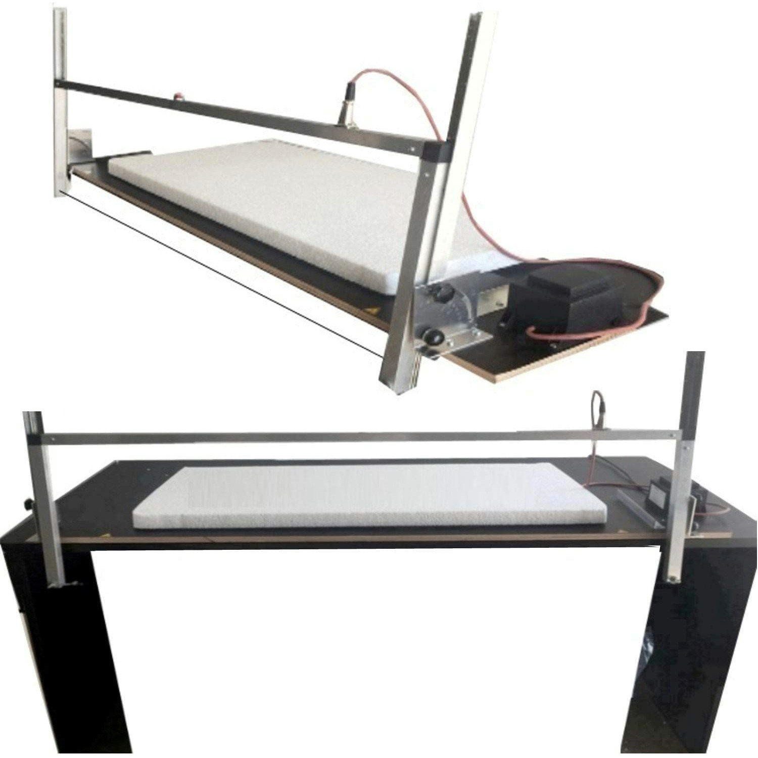 Kaminbau Mierzwa Heißdrahtschneider Styroporschneider, Inkl. 3 Glühdrähten, Auswahl 60 - 155 cm Schnittfäche, Auswahl Freihand und Ständer