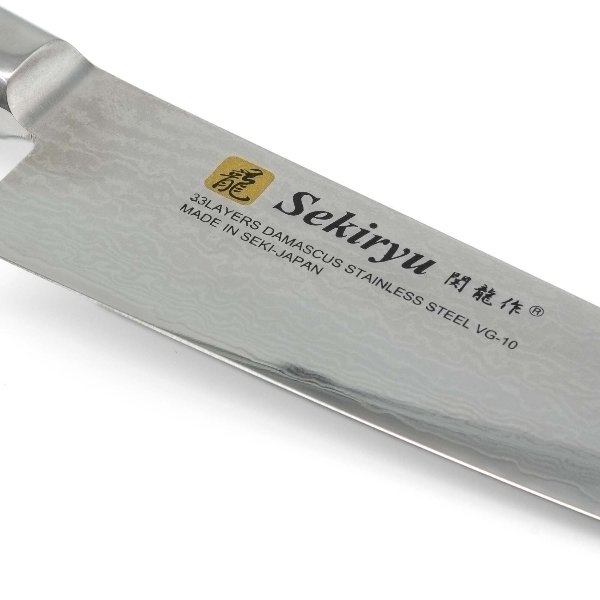 Kochmesser Sekiryu teayumi 33-Schichten Asiamesser Schwarz, Hocho Chef VG-10 Silber