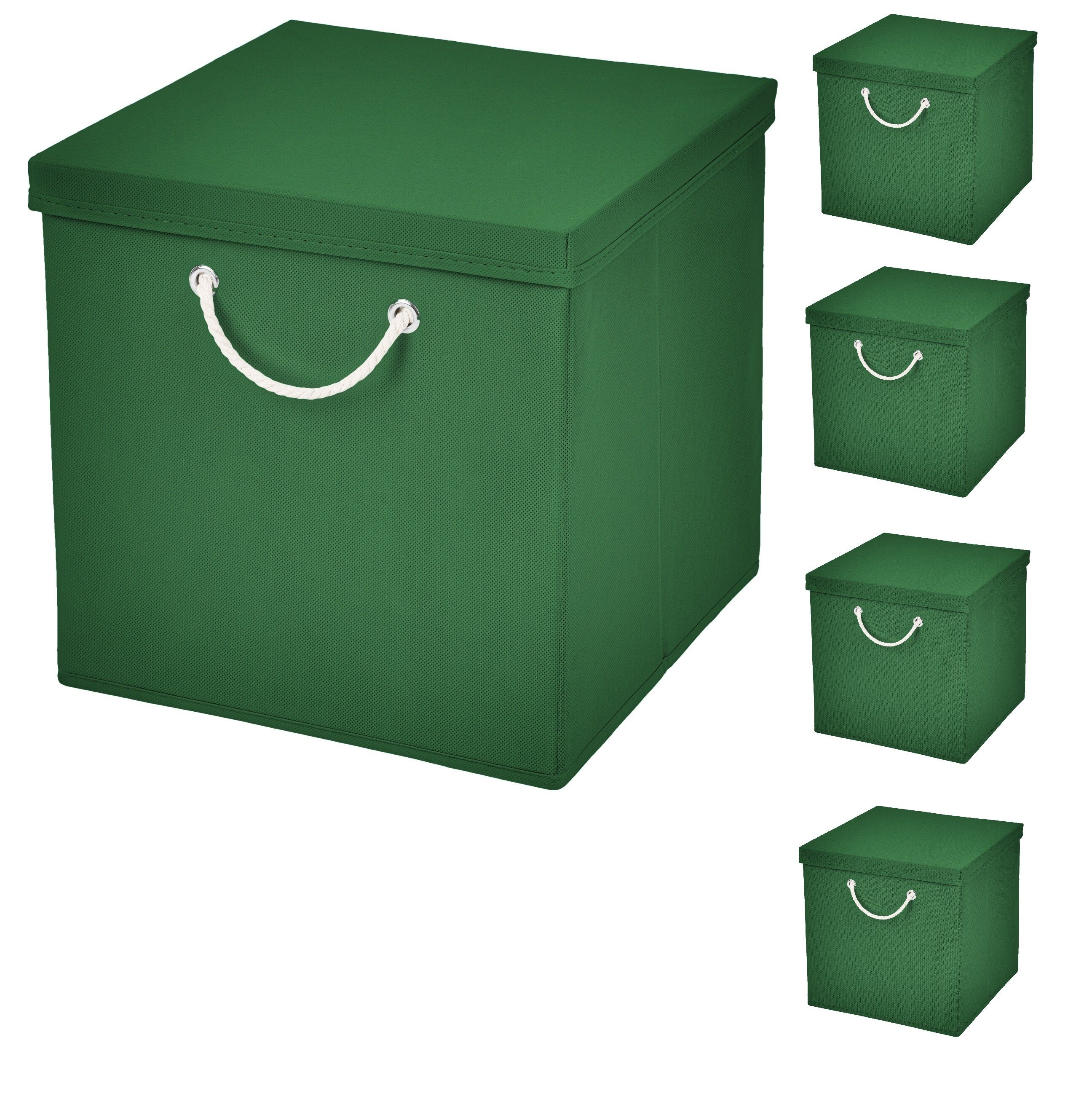 StickandShine Faltbox 5 Stück 30x30 cm perfekt für KALLAX – 19 trendige Farben zur Auswahl