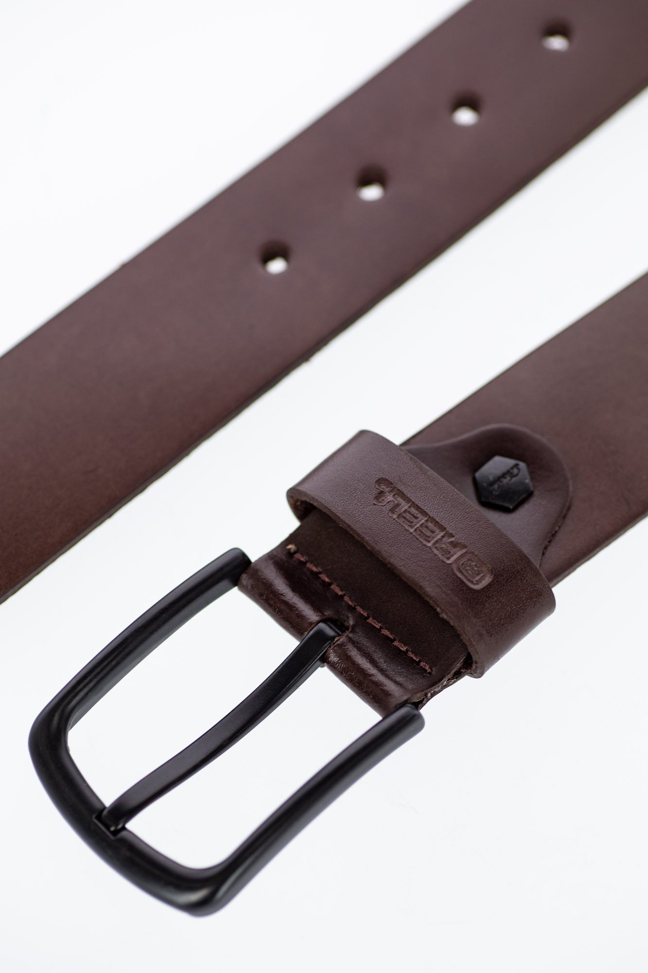 REELL Ledergürtel All Black Buckle