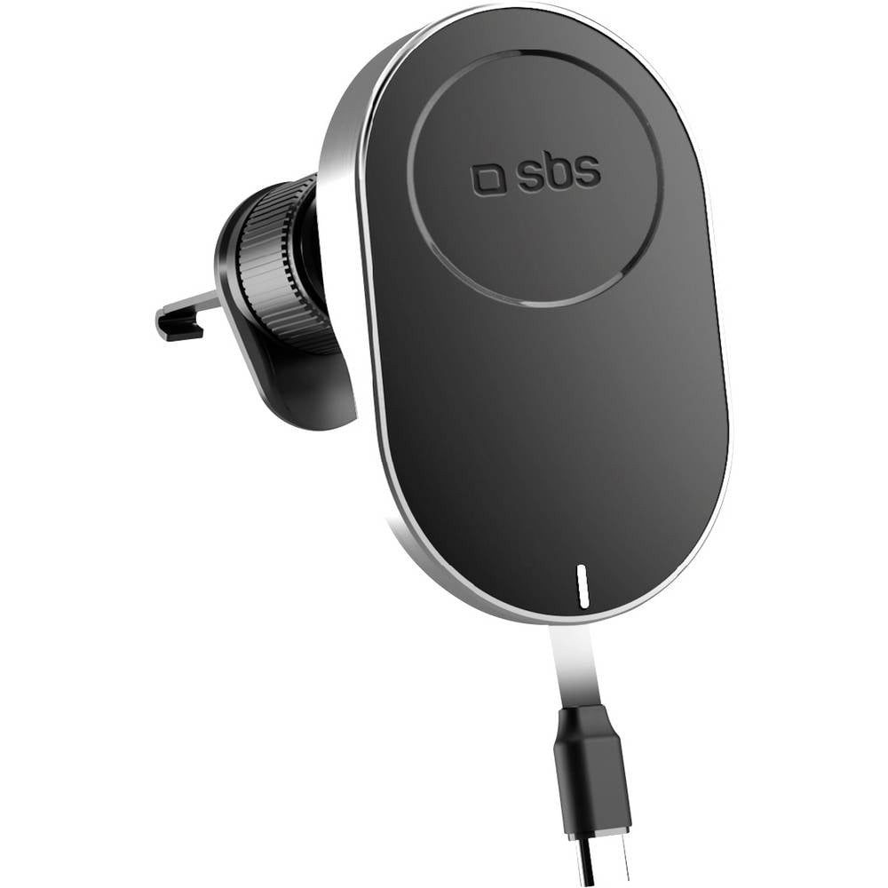 sbs Handy-Halterung Lüftungsgitter Handy-Kfz-Halterung 360° drehbar, Magnetbefestigung, (360° drehbar, Magnetbefestigung, mit Induktionsladefunktion)