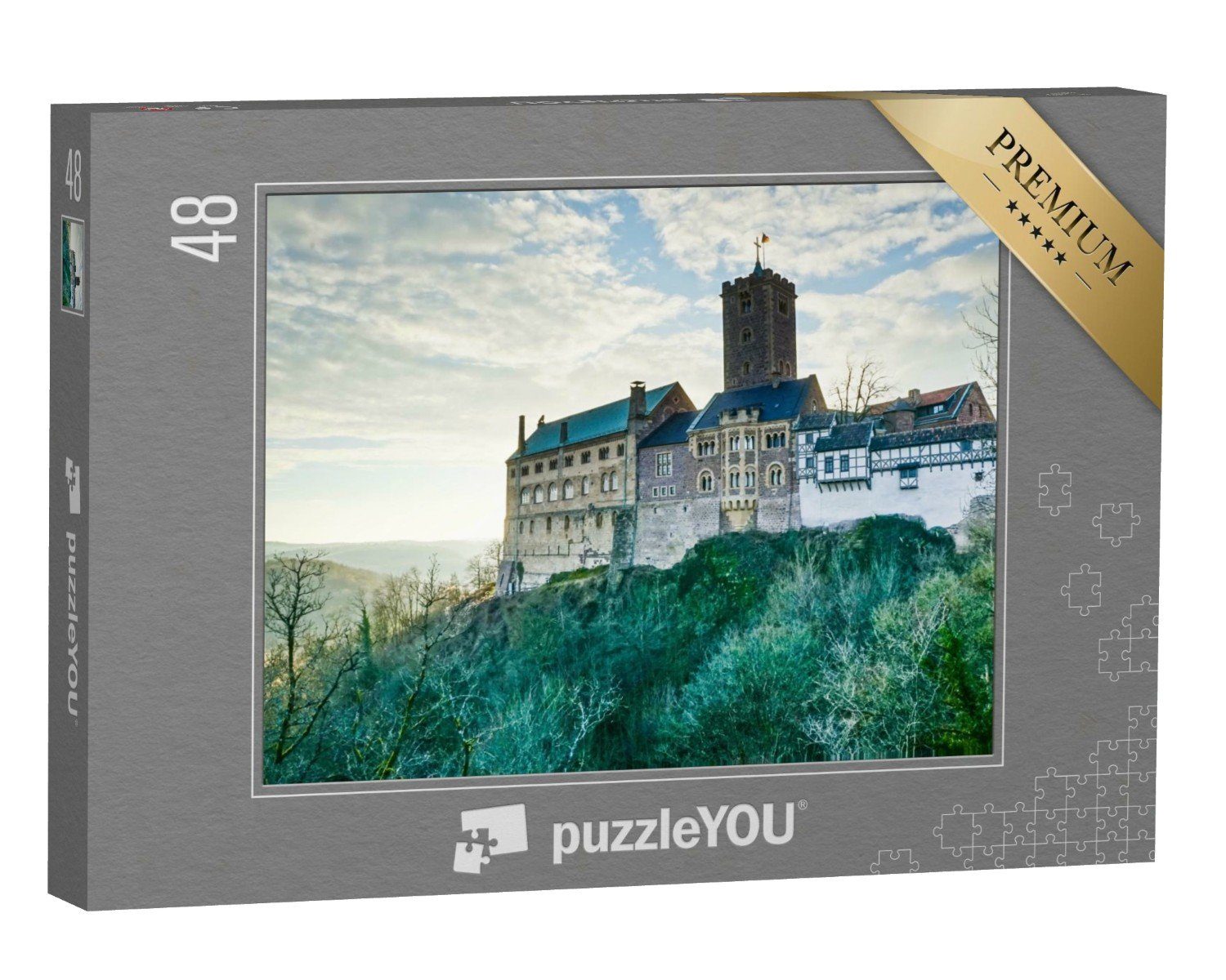 Eisenach, Puzzleteile, puzzleYOU-Kollektionen Puzzle Wartburg, puzzleYOU 48 UNESCO-Weltkulturerbe, Deutschland