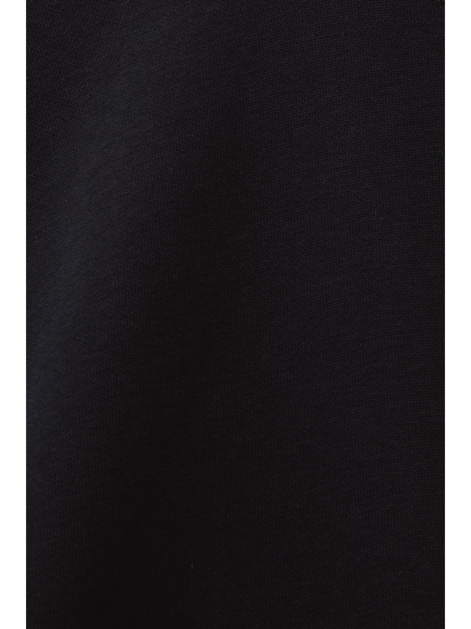Esprit Sweatshirt BLACK (1-tlg) mit Sweat-Hoodie Logostickerei