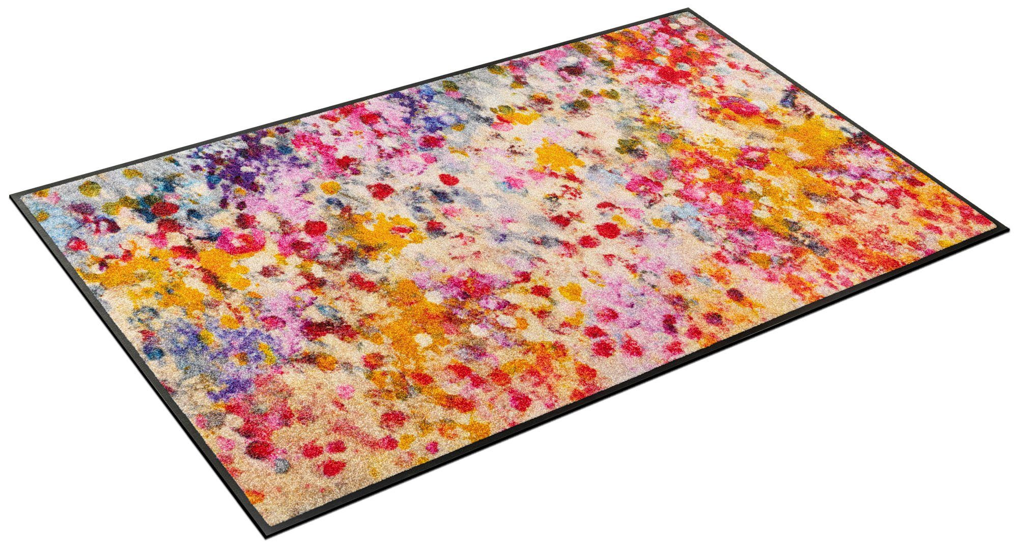 Teppich Wild Summer, wash+dry by Kleen-Tex, rechteckig, Höhe: 7 mm,  maschinenwaschbar 60°C, trocknergeeignet, PVC-frei