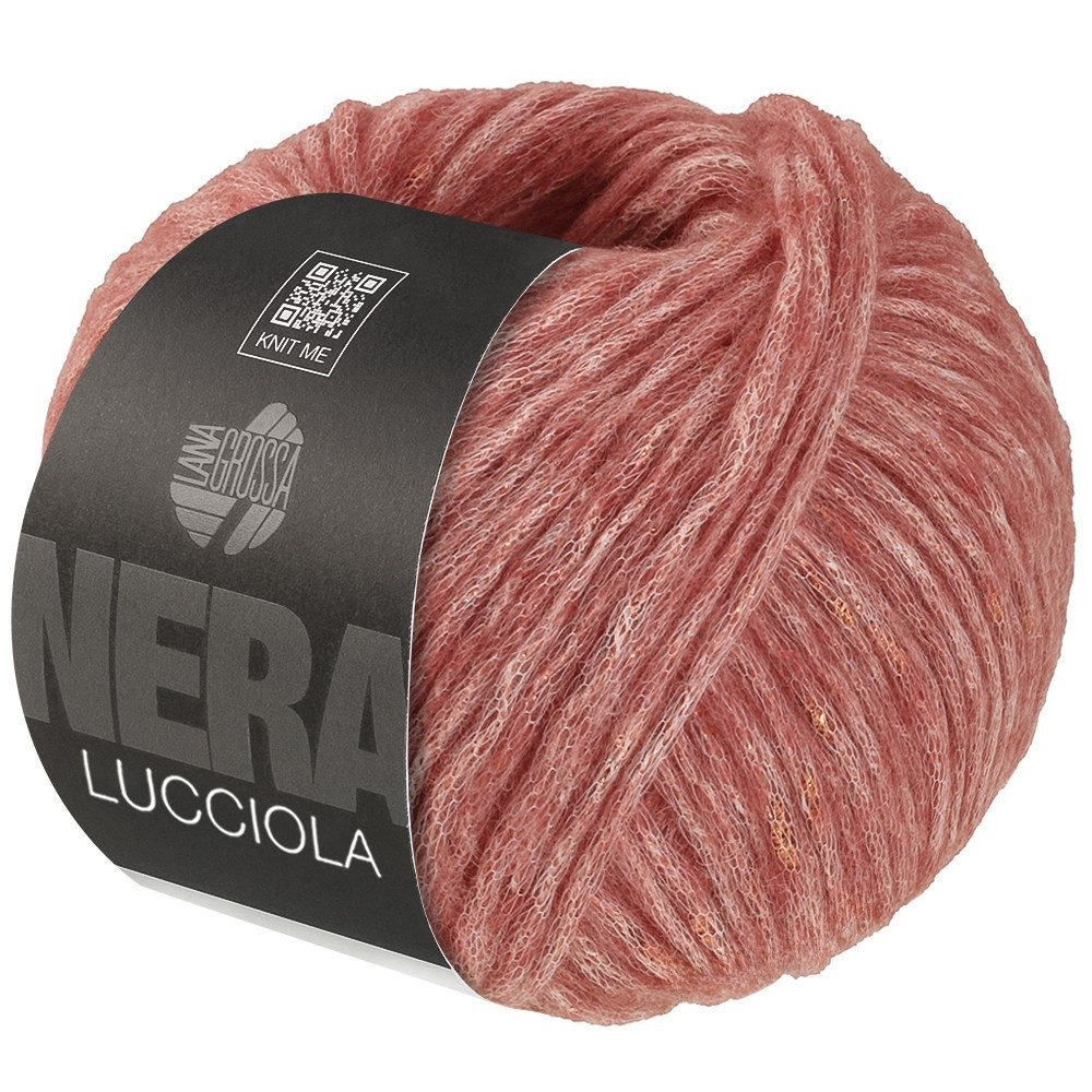 LANA GROSSA LUCCIOLA (NERA) Häkelwolle, 50 m (Effektgarn aus Alpaka- und Merinofasern mit Metallglanz), 50 g