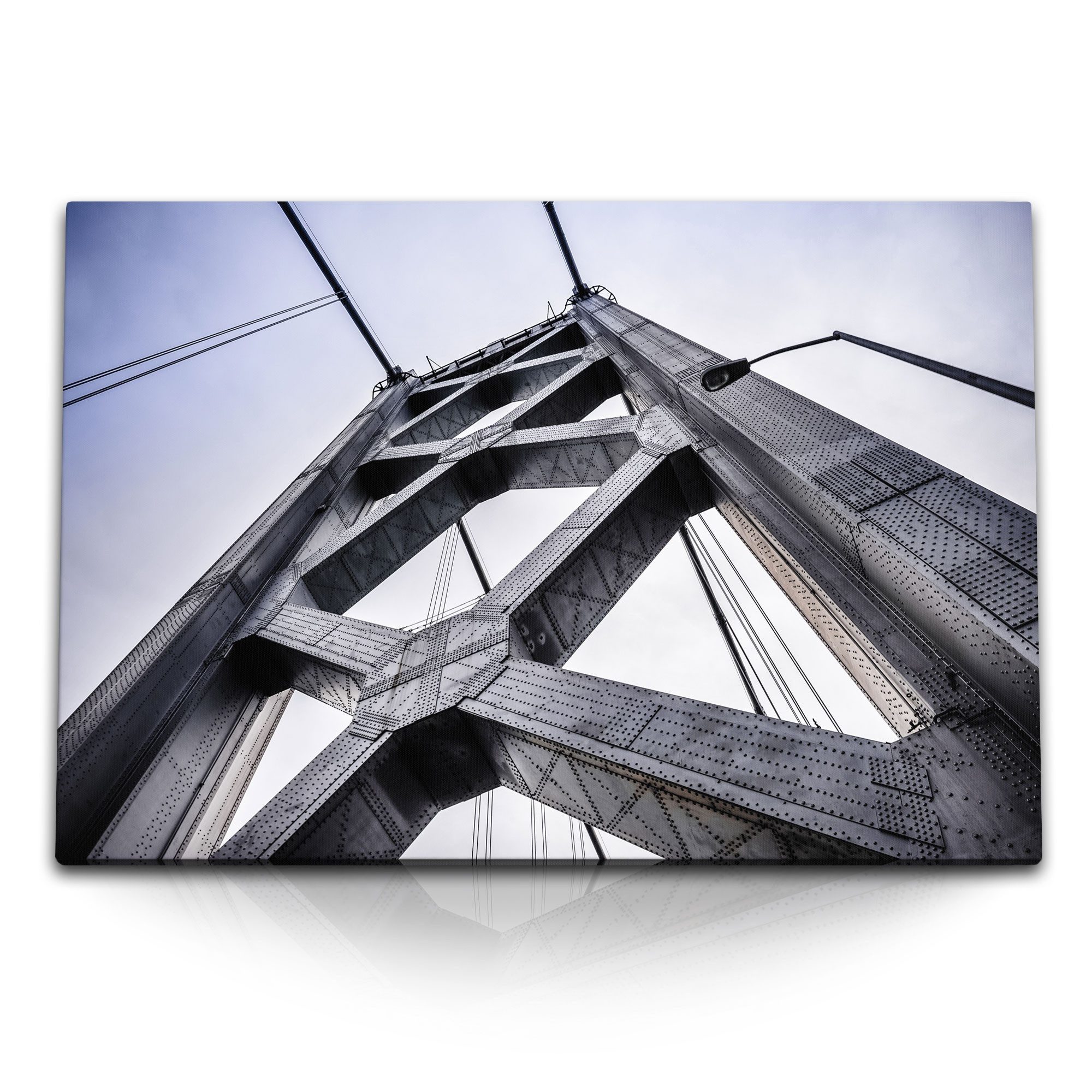 Leinwandbild 120x80cm Wandbild auf Leinwand Golden Bridge San Francisco Brückengerü