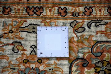 Seidenteppich Kashan 4875, Kayoom, rechteckig, Höhe: 10 mm, Einzelstück mit Zertifikat, Wohnzimmer