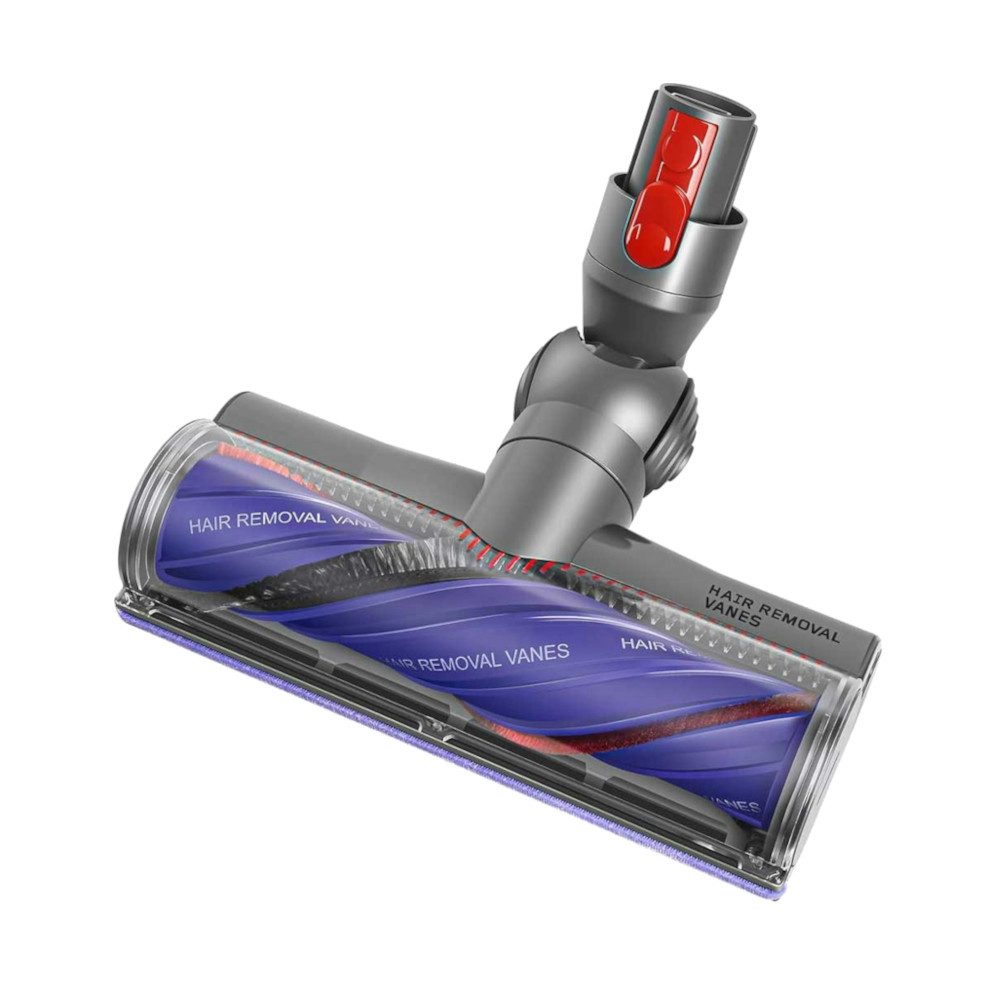 Trade-Shop Turbodüse Elektrobürste Bodenbürste passend für Dyson V7, V8, V10, V11, V15, Zubehör für Staubsauger, motorisiert, LED-Beleuchtung, 43 Anti-Verwicklungs-Klingen