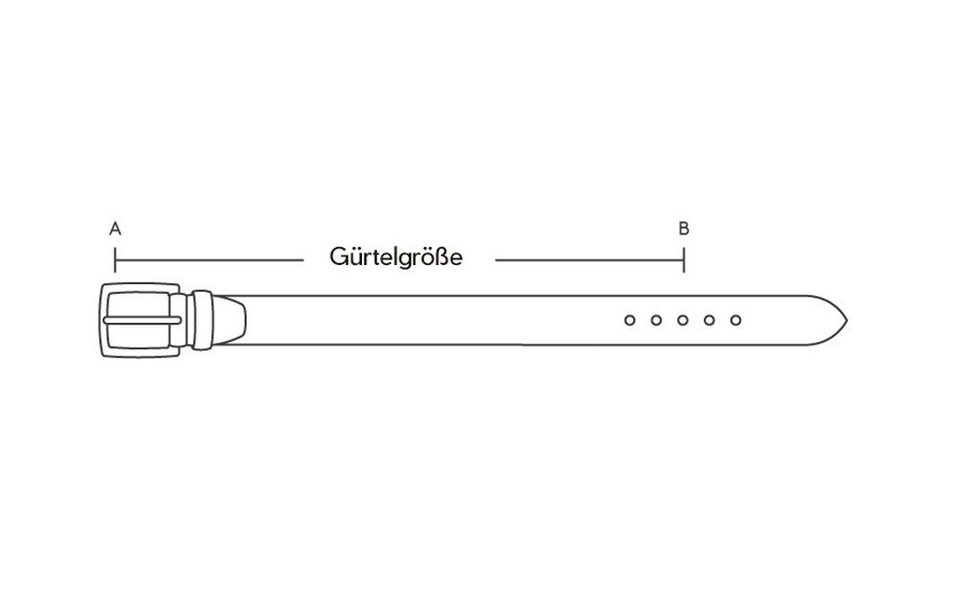 BERND GÖTZ Ledergürtel Herrengürtel - Bovino - Basicleder - 3,5cm, Bernd  Götz Gürtel Bovino Basicleder Gürtel 3,5cm Ledergürtel