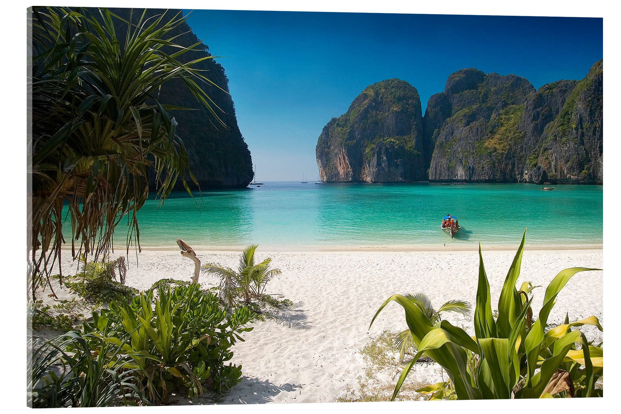 Posterlounge Wandbild Weißer Strand in Thailand, Mayday74, erhältlich als Poster, Leinwandbild, Wandsticker oder Acrylglasbild
