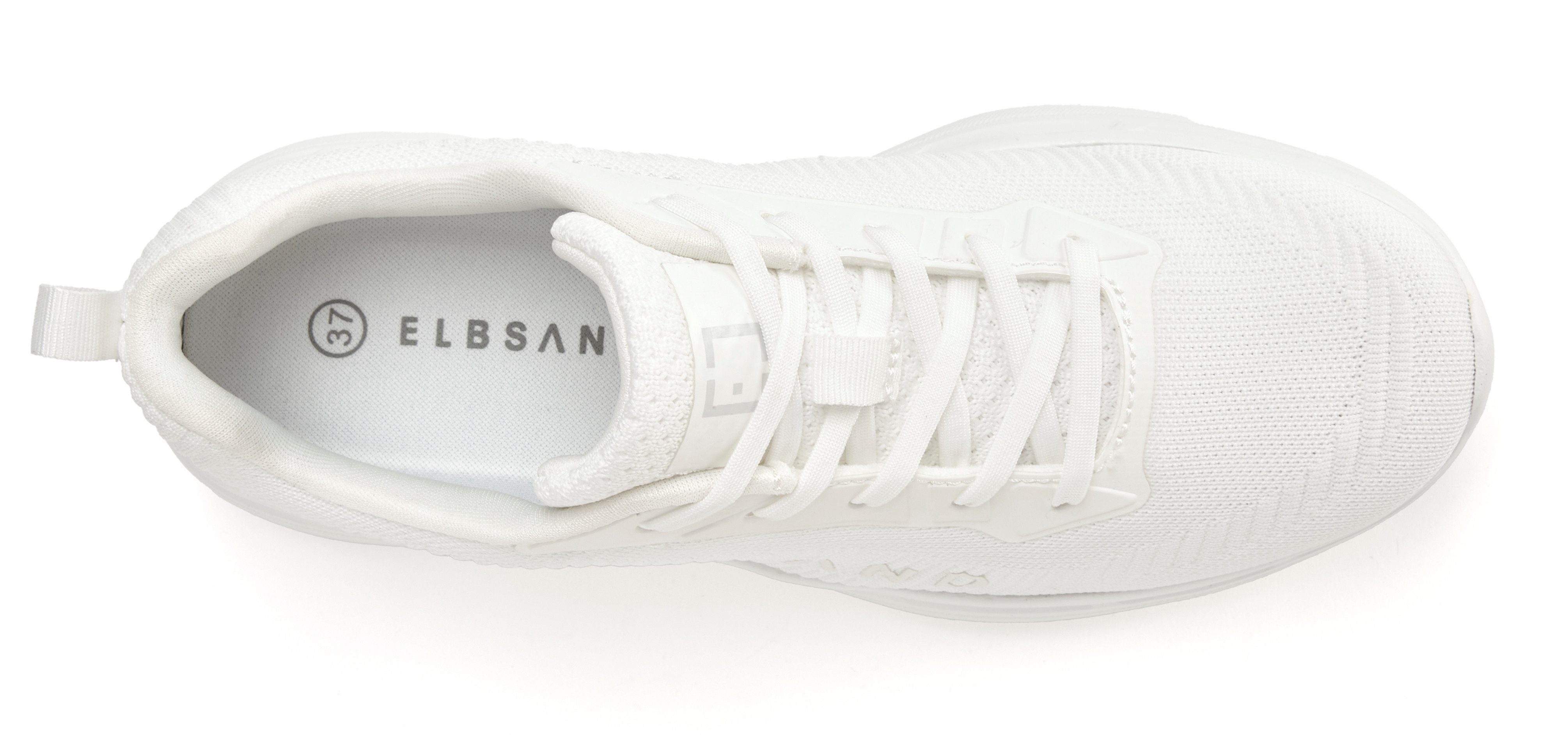 Elbsand Freizeitschuh, Halbschuh, Turnschuh Sneaker mit elastischen Bändern für schnelles Reinschlüpfen, Unisex VEGAN