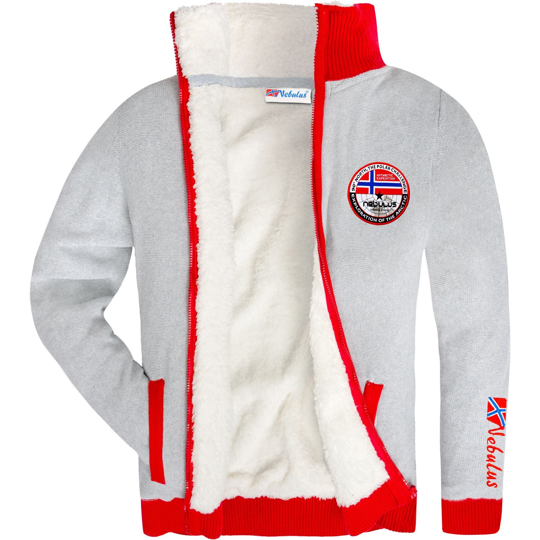 Nebulus Strickjacke STORY, P5576 - Herren, grau, L