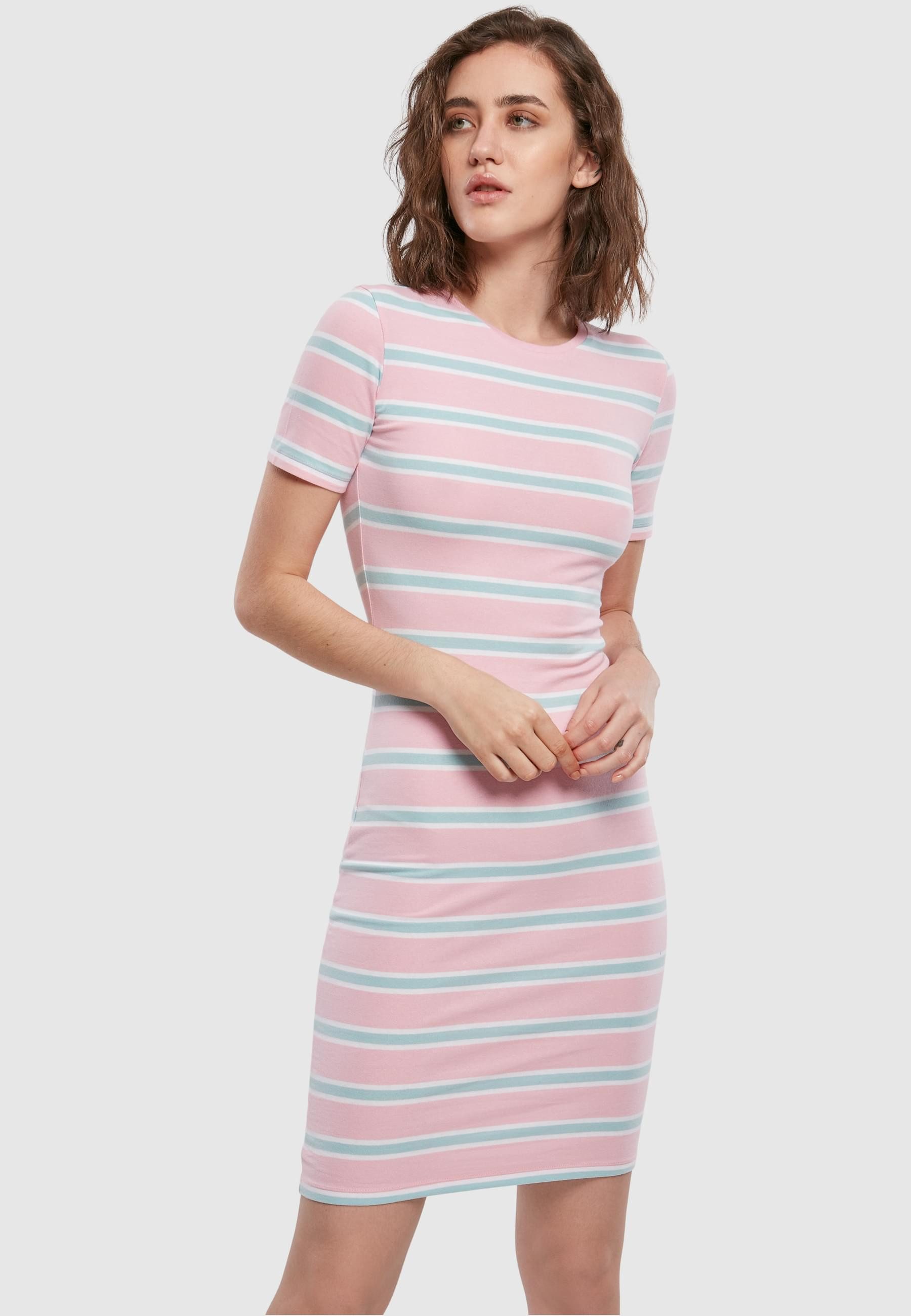 URBAN CLASSICS Shirtkleid Urban Classics Damen Ladies Stretch Stripe Dress (1-tlg)