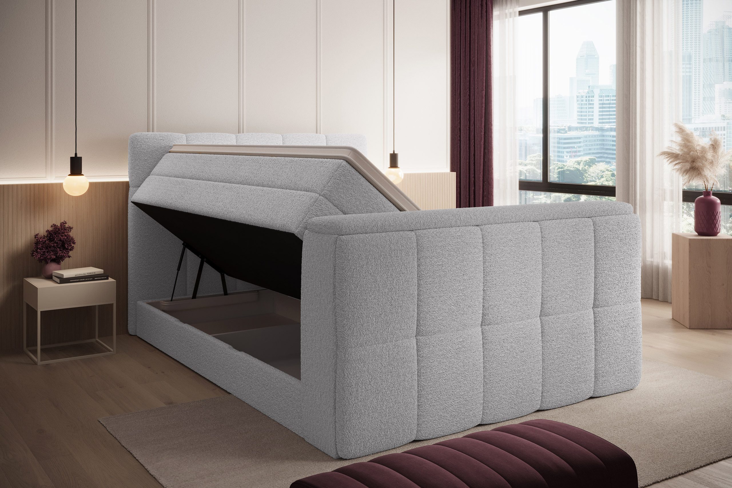 wonello Boxspringbett Madison 3 mit TV-Lift, günstig online kaufen