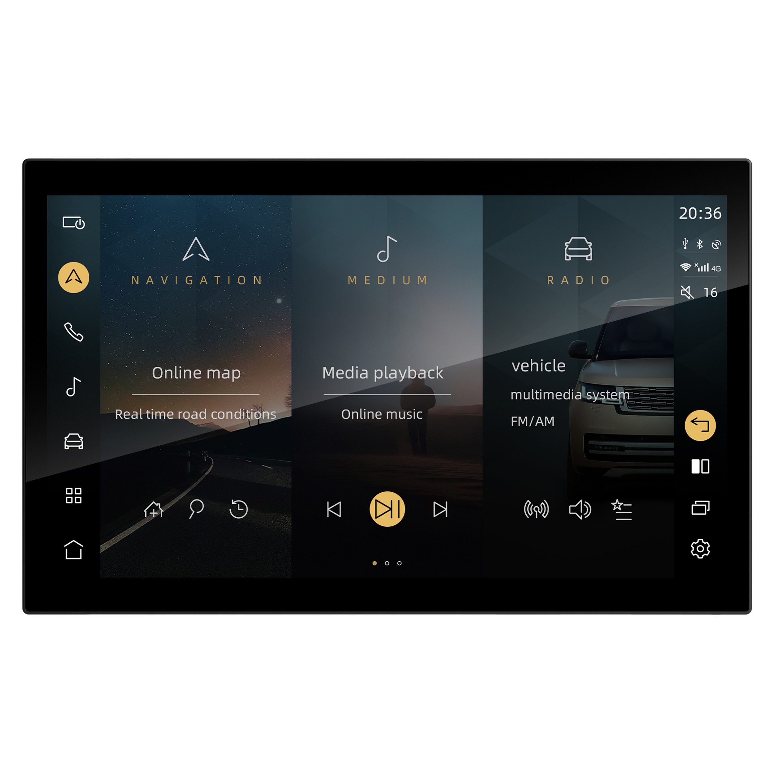 TAFFIO Für Range Rover Sport Vogue L405 L494 DUAL 13" Touch Android CarPlay Einbau-Navigationsgerät
