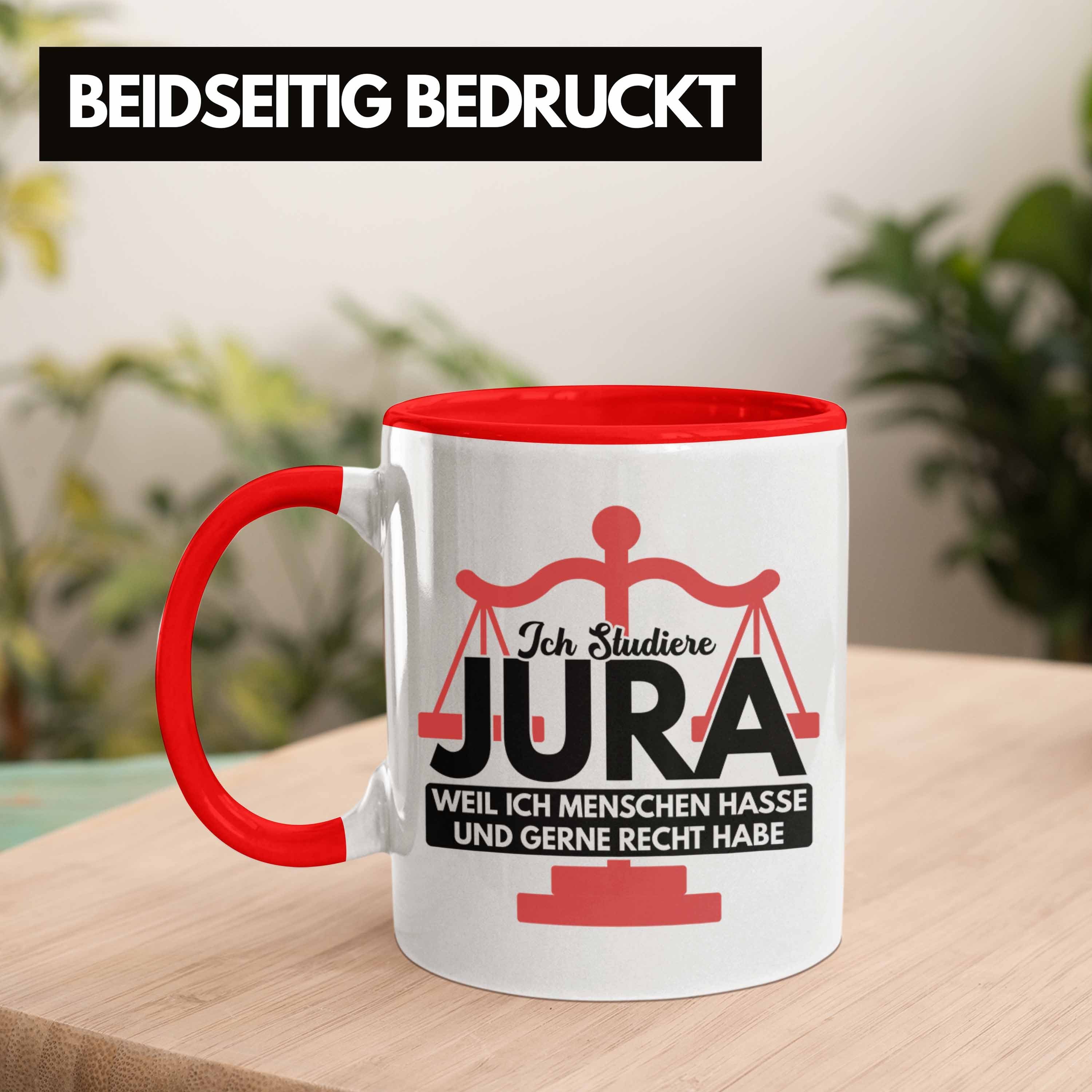 Jurist Geschenkidee Tasse Tasse - Rot Trendation Spruch Anwalt Jura Trendation Jur Geschenk