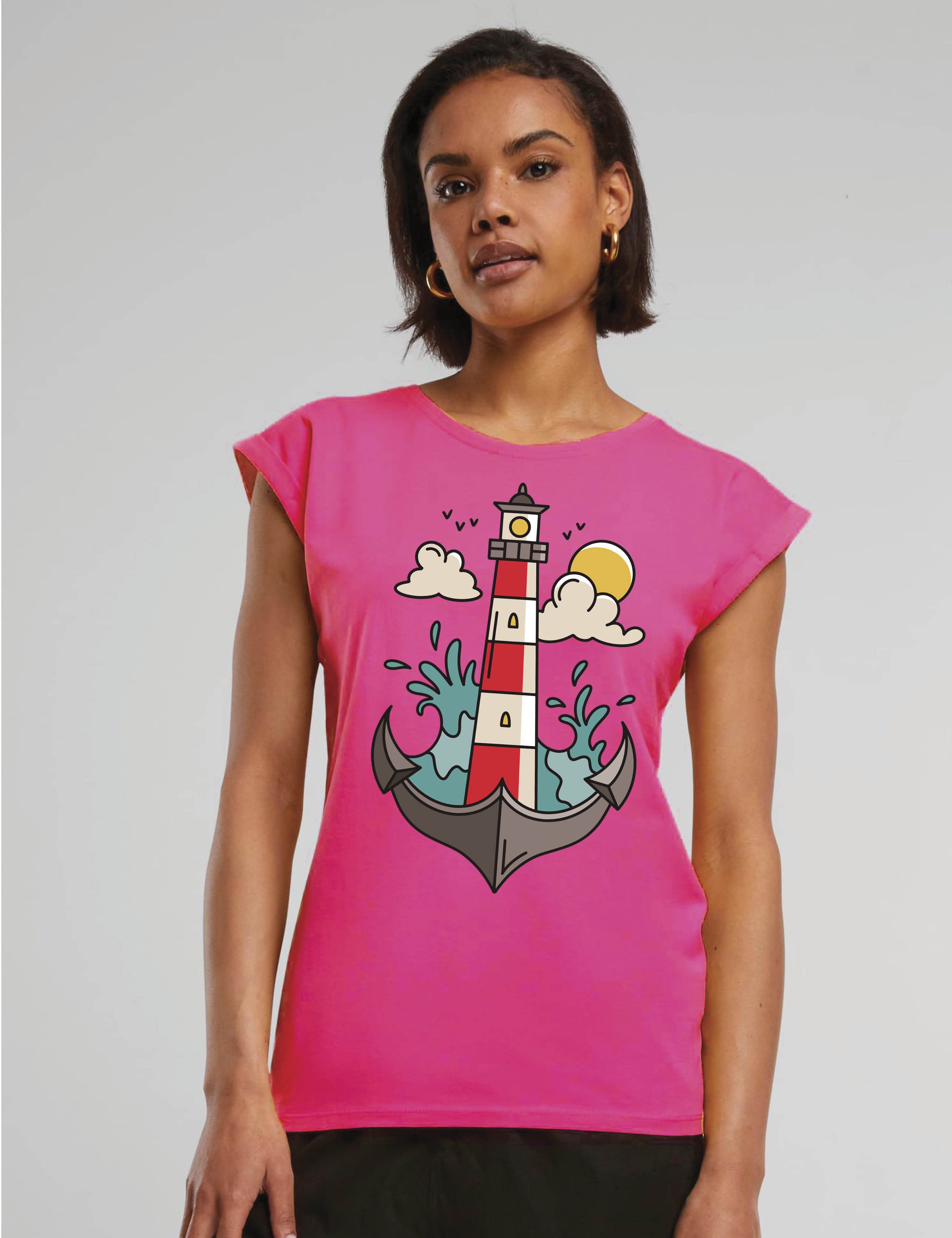 Youth Designz Print-Shirt "Anker Leuchtturm" Damen günstig online kaufen