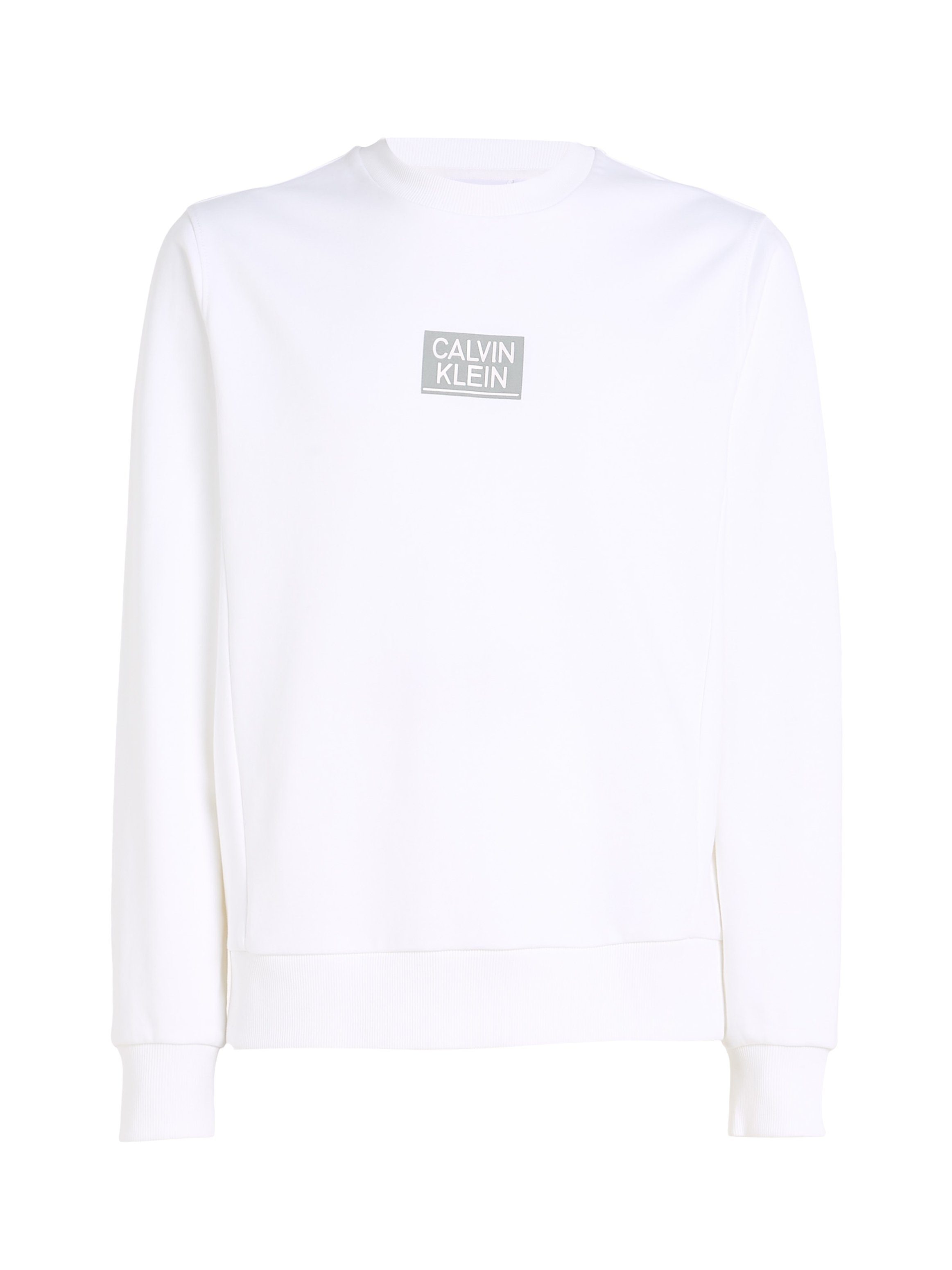 Calvin Klein SWEATSHIRT LOGO STENCIL Sweatshirt GLOSS White Bright