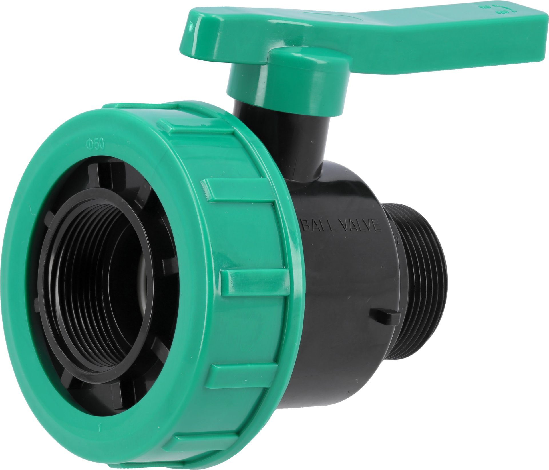 TRIZERATOP Schlauchkupplung PP-Kugelhahn IG/AG 1 1/2" x 1 1/2", (PP-Kugelhahn IG/AG 1 1/2" x 1 1/2), Qualität