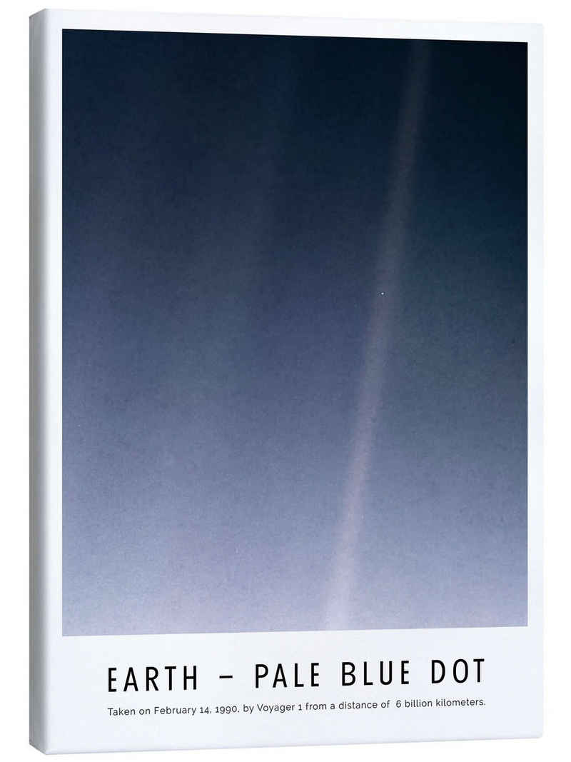 Posterlounge Leinwandbild NASA, Earth - Pale Blue Dot, Wohnzimmer Fotografie