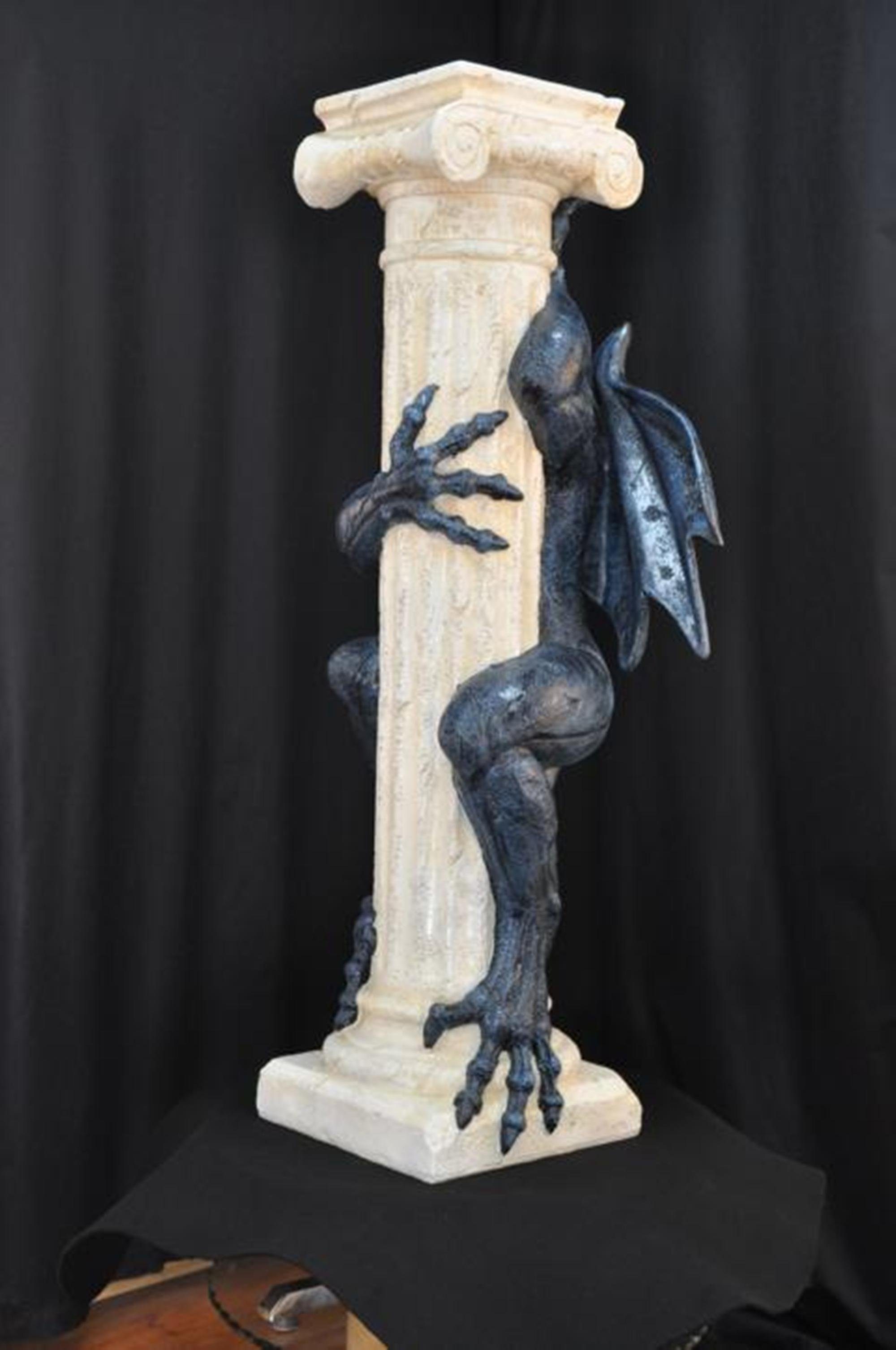 Spalten Skulptur Ständer Design Säulen Gothik Skulptur Gragol Säule Blumen JVmoebel
