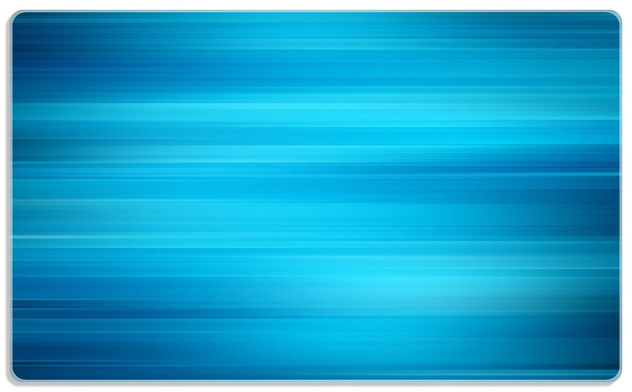 Wallario Frühstücksbrett Blau und schwarz gestreift - Abstraktes Streifenmuster, ESG-Sicherheitsglas, (inkl. rutschfester Gummifüße 4mm, 1-St), 14x23cm