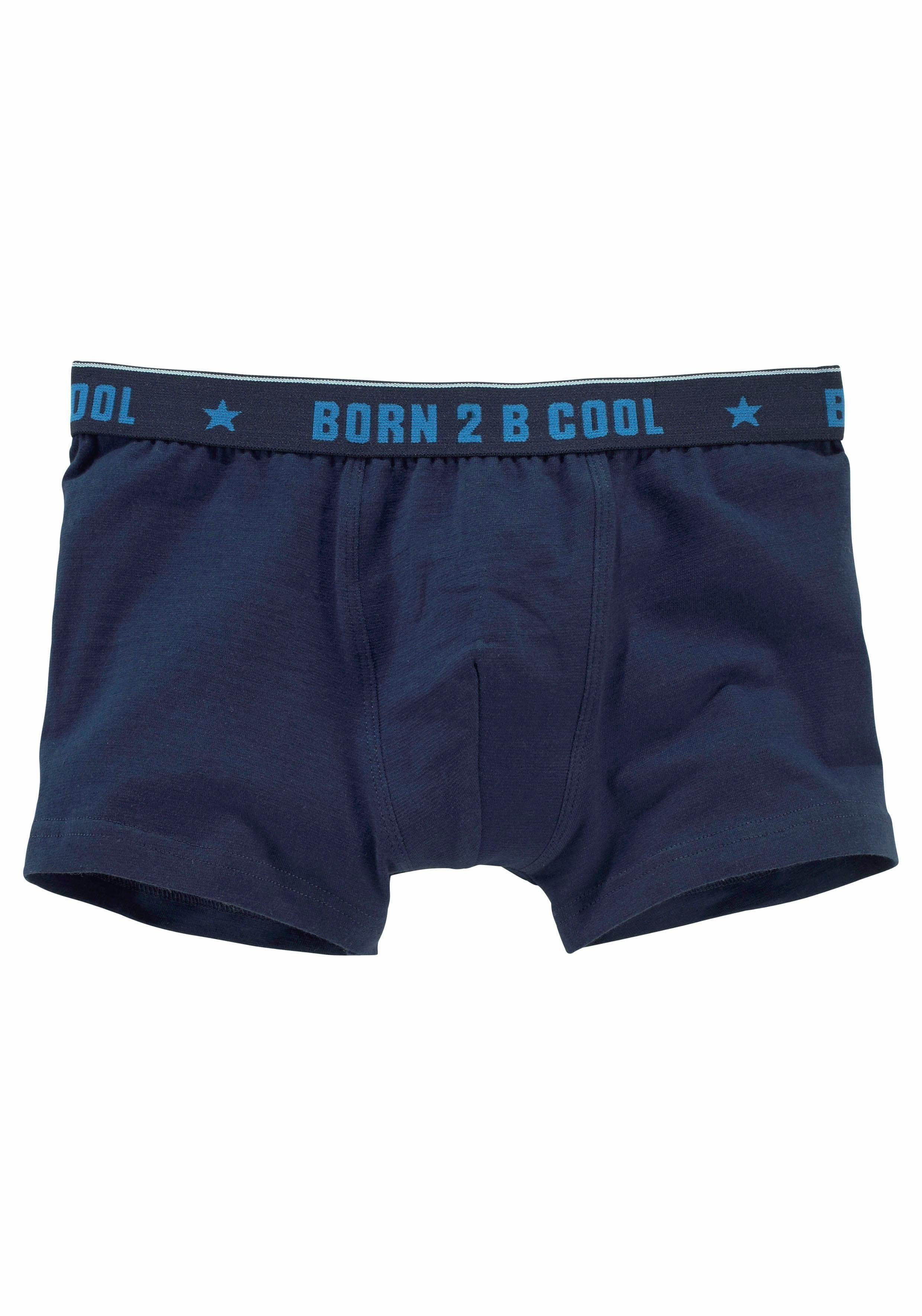 B (Packung, mit "BORN UNDERWEAR AUTHENTIC Boxer Bund 2 3-St) COOL"