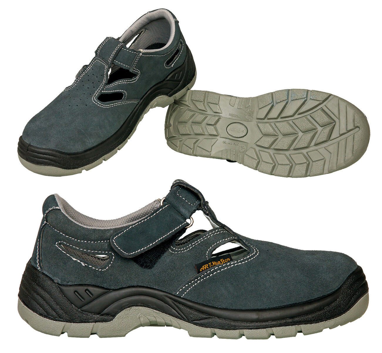 Artmas Arbeitssandale Sicherheitssandale Arbeitsschuhe Sandale Stahl S1 SRC Arbeitsschuh