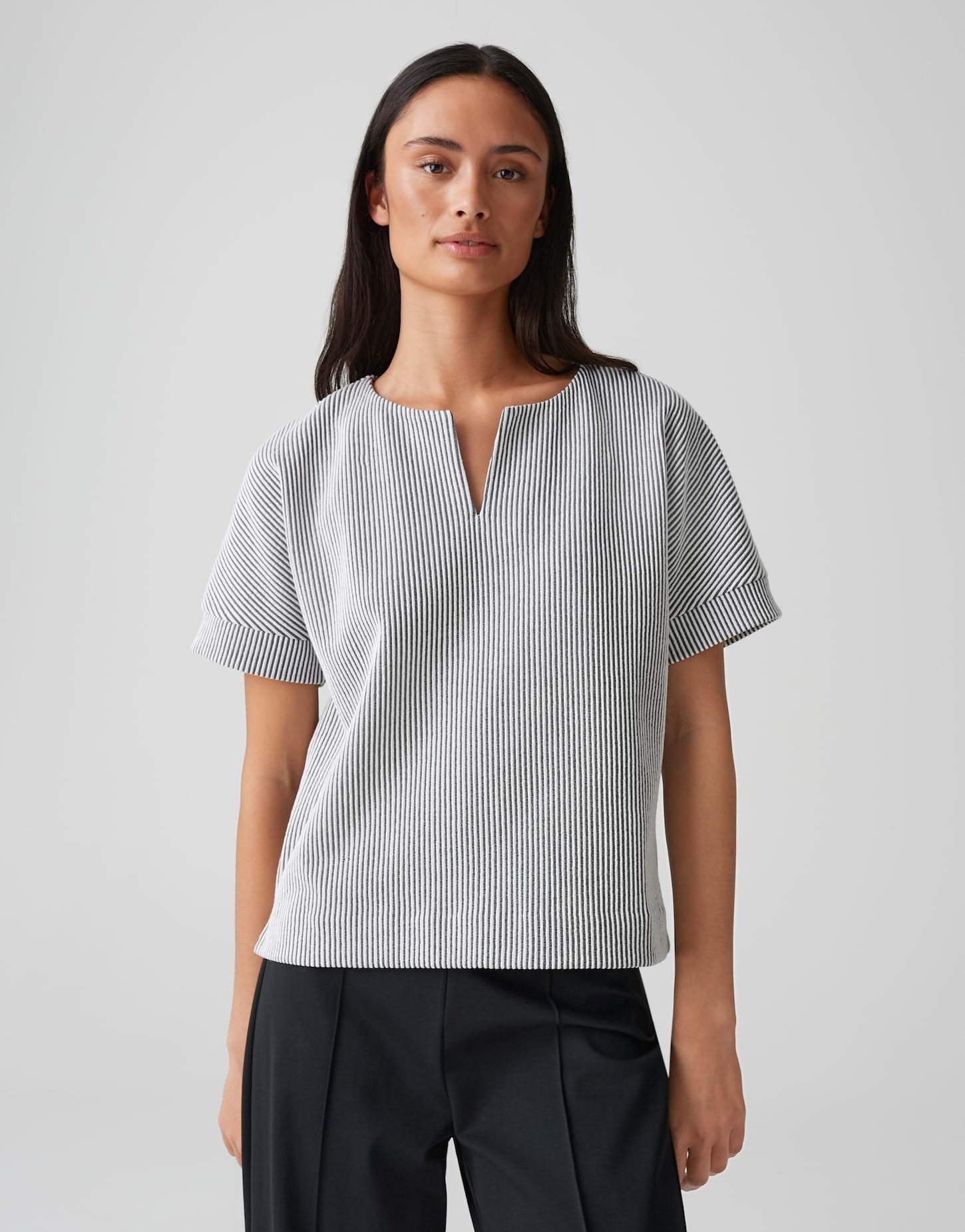 OPUS Sweatshirt GEIKE Loose in zweifarbiger günstig online kaufen