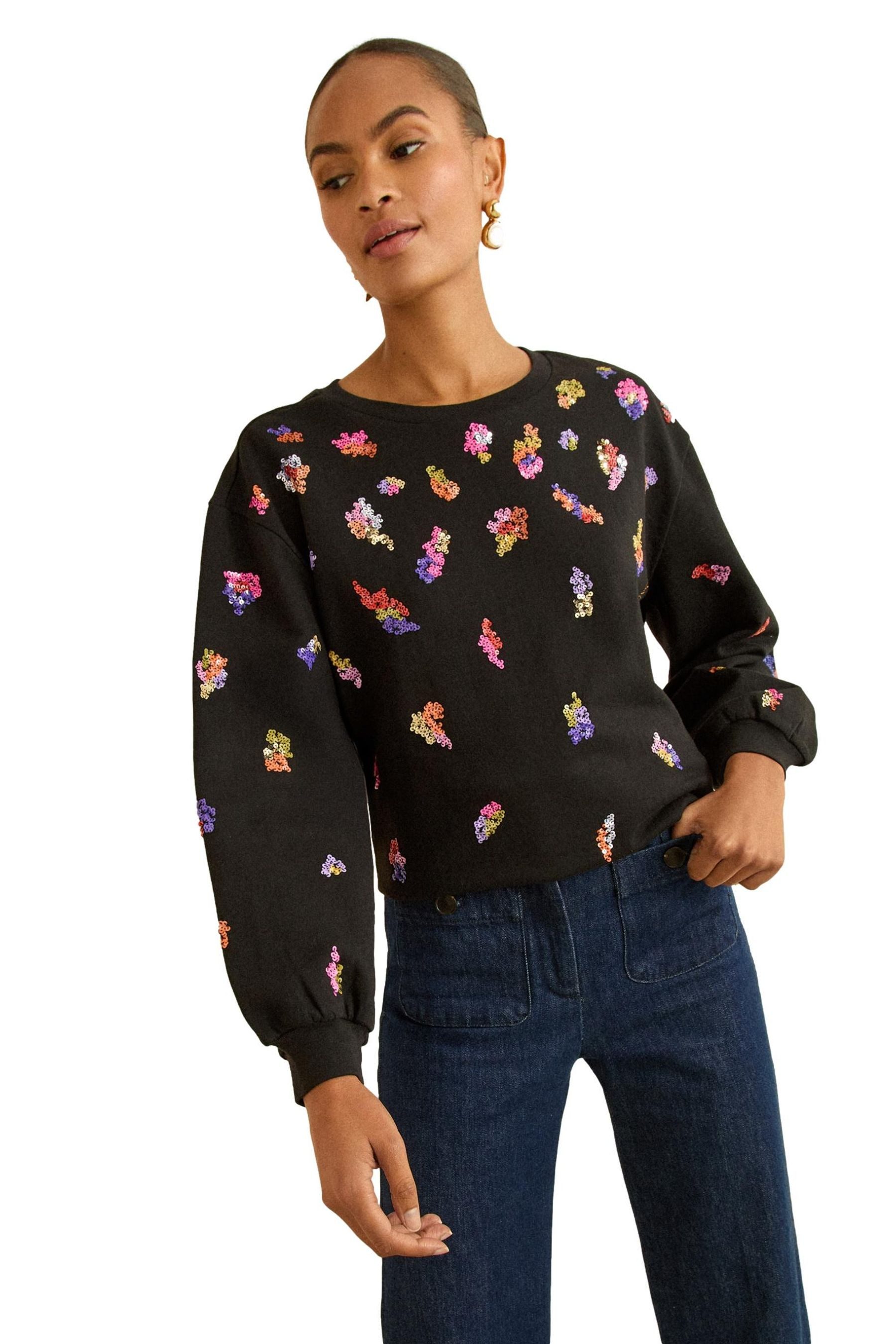 Love & Roses Sweater Love & Roses Sweatshirt aus Jersey, Regular (1-tlg)